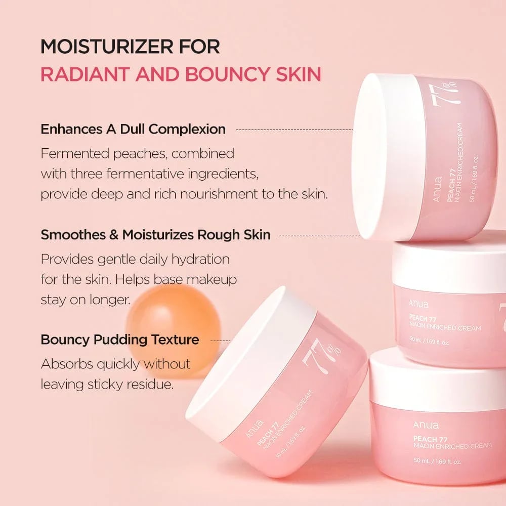 Anua Peach 77% Niacin Enriched Cream 50ml