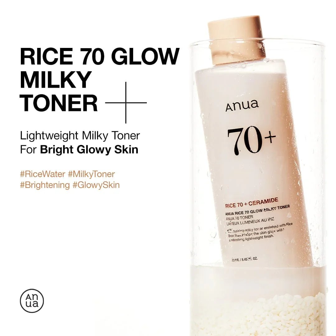 Anua Rice 70 Glow Milky Tonikum 250ml
