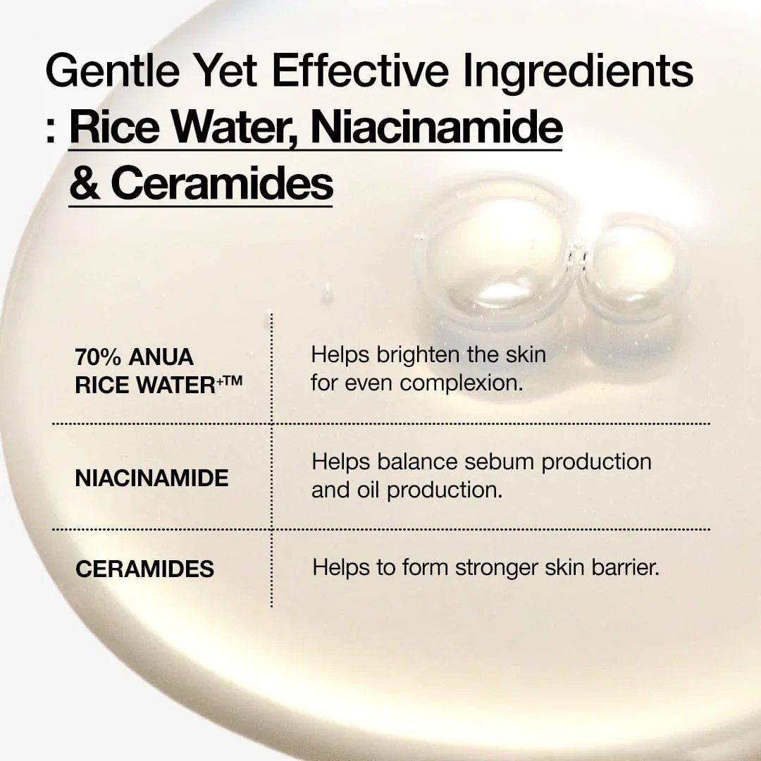 Anua Rice 70 Glow Milky Tonikum 250ml