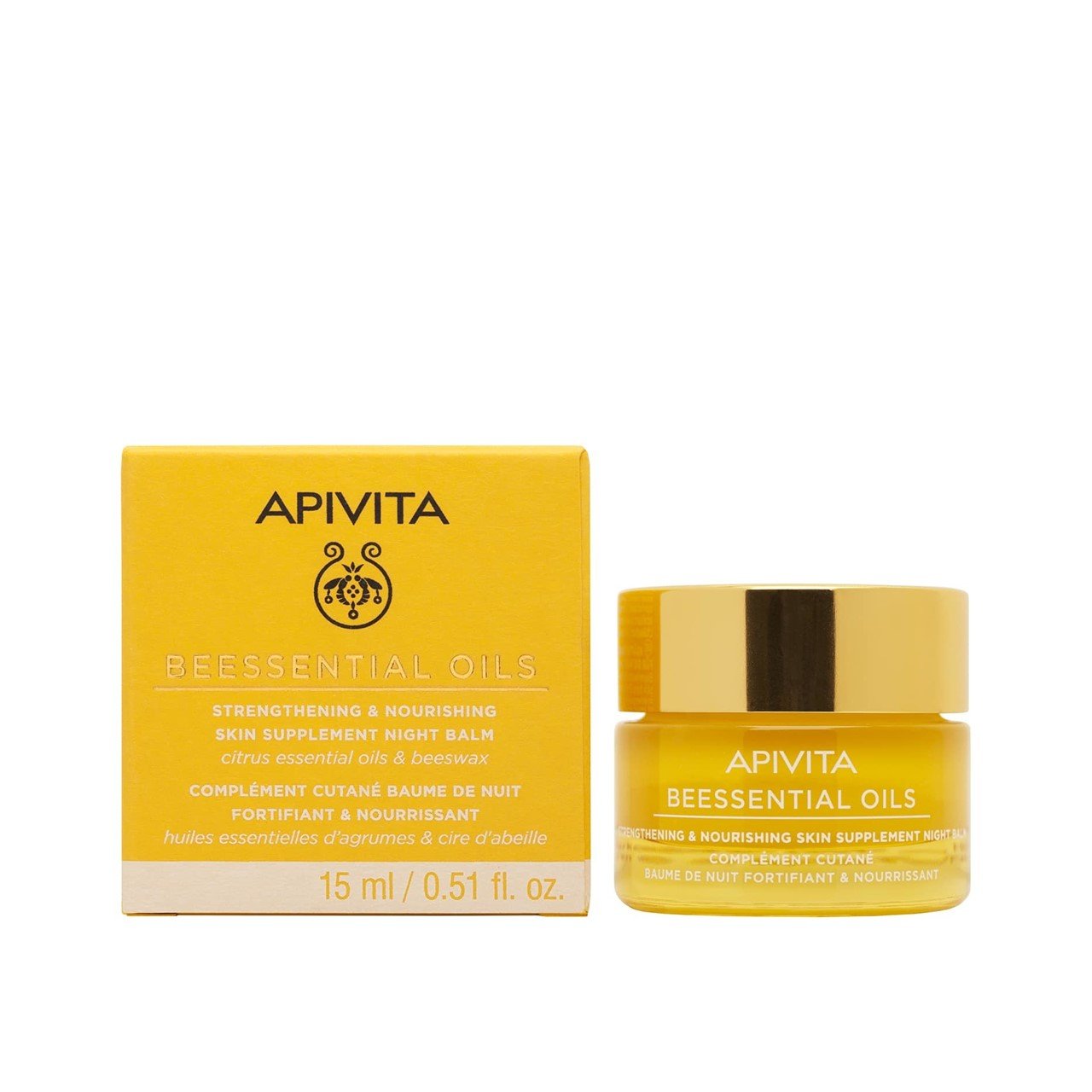 APIVITA Beessential Oils Strengthening & Nourishing Night Balm 15ml (0.51fl oz)