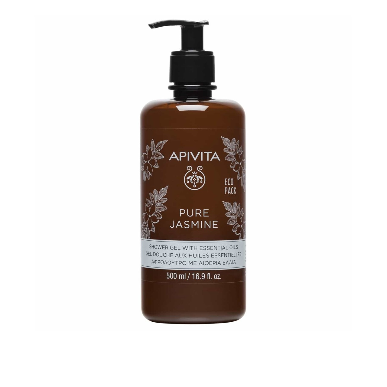 APIVITA Pure Jasmine Shower Gel Essential Oils 500ml
