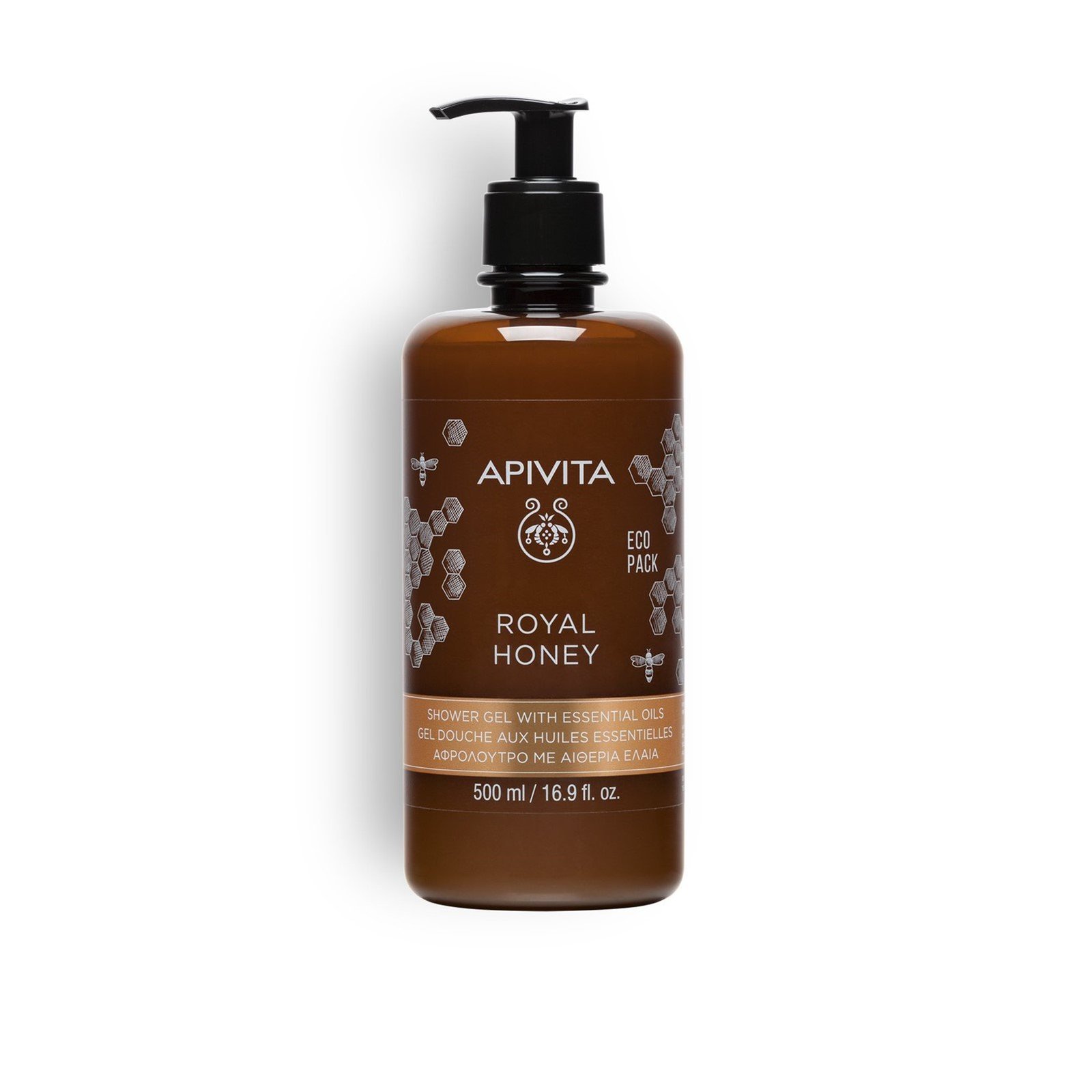 APIVITA Royal Honey Shower Gel Essential Oils 500ml (16.9 fl oz)