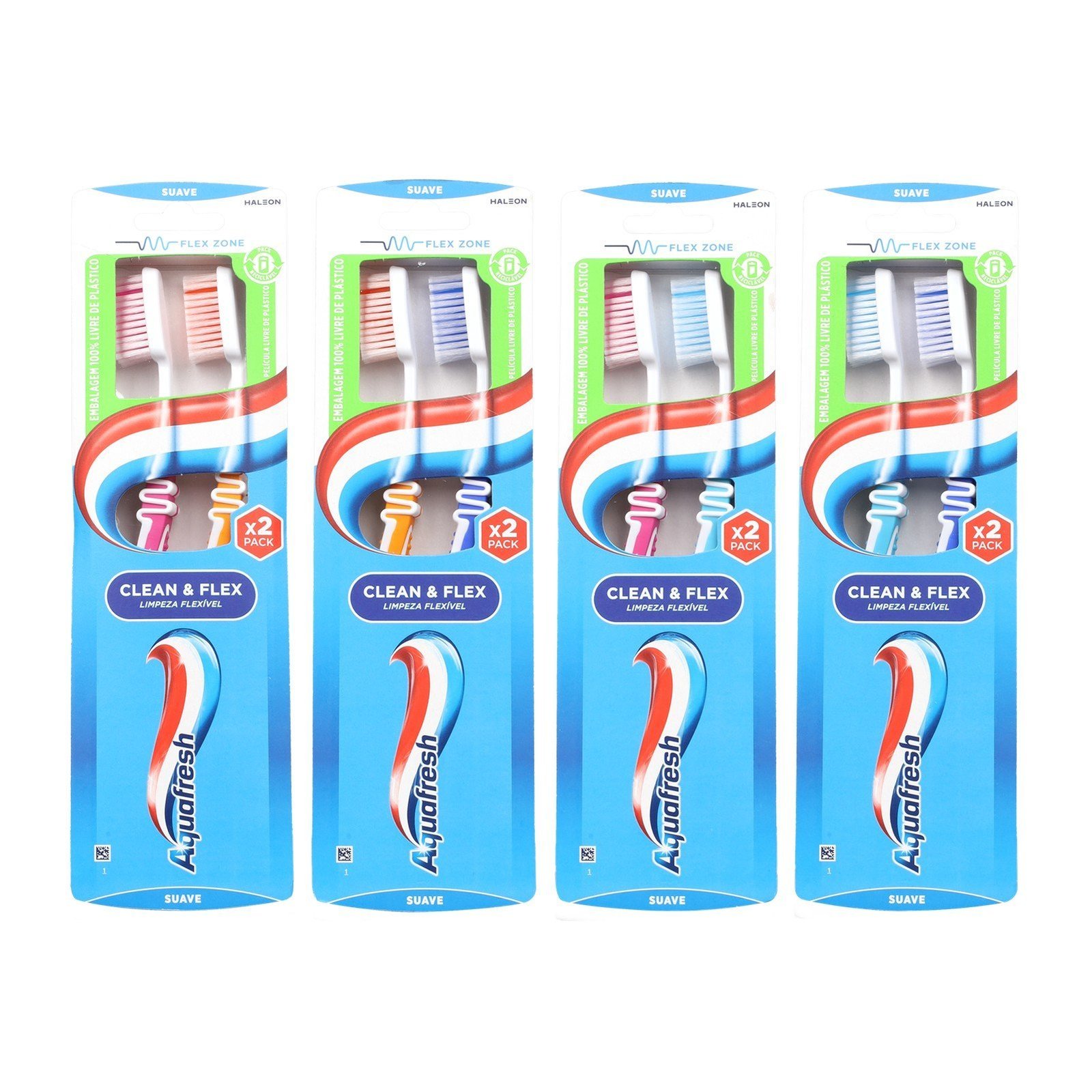 Aquafresh Clean & Flex Soft Toothbrush x2