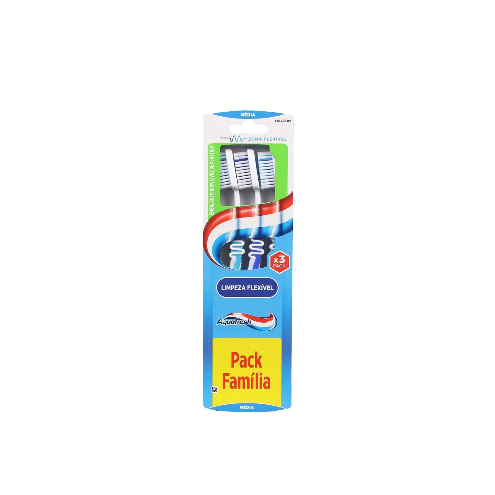 Aquafresh Flexible Cleaning Medium Toothbrush Multiple Colors x3