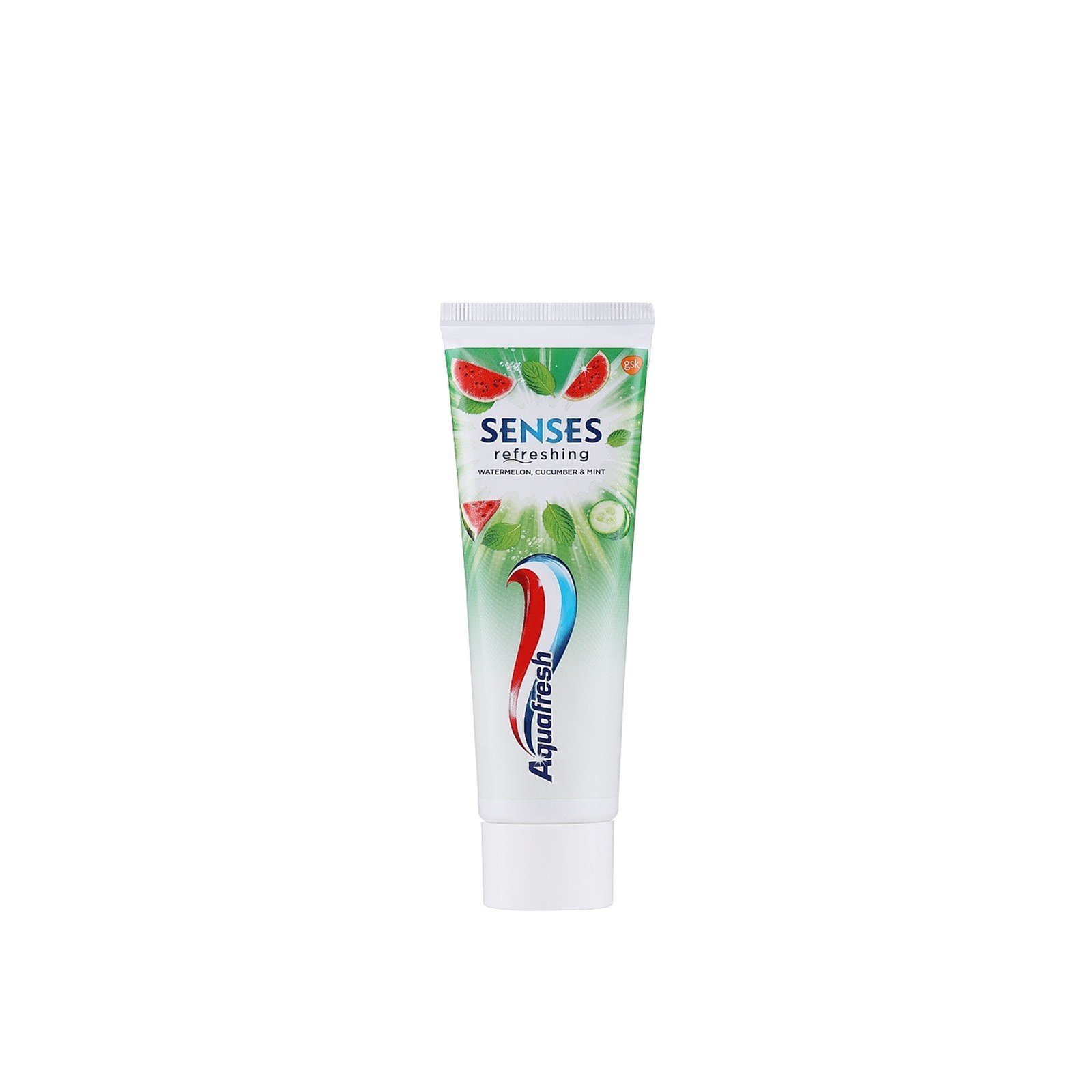 Aquafresh Senses Refreshing Watermelon, Cucumber & Mint Toothpaste 75ml