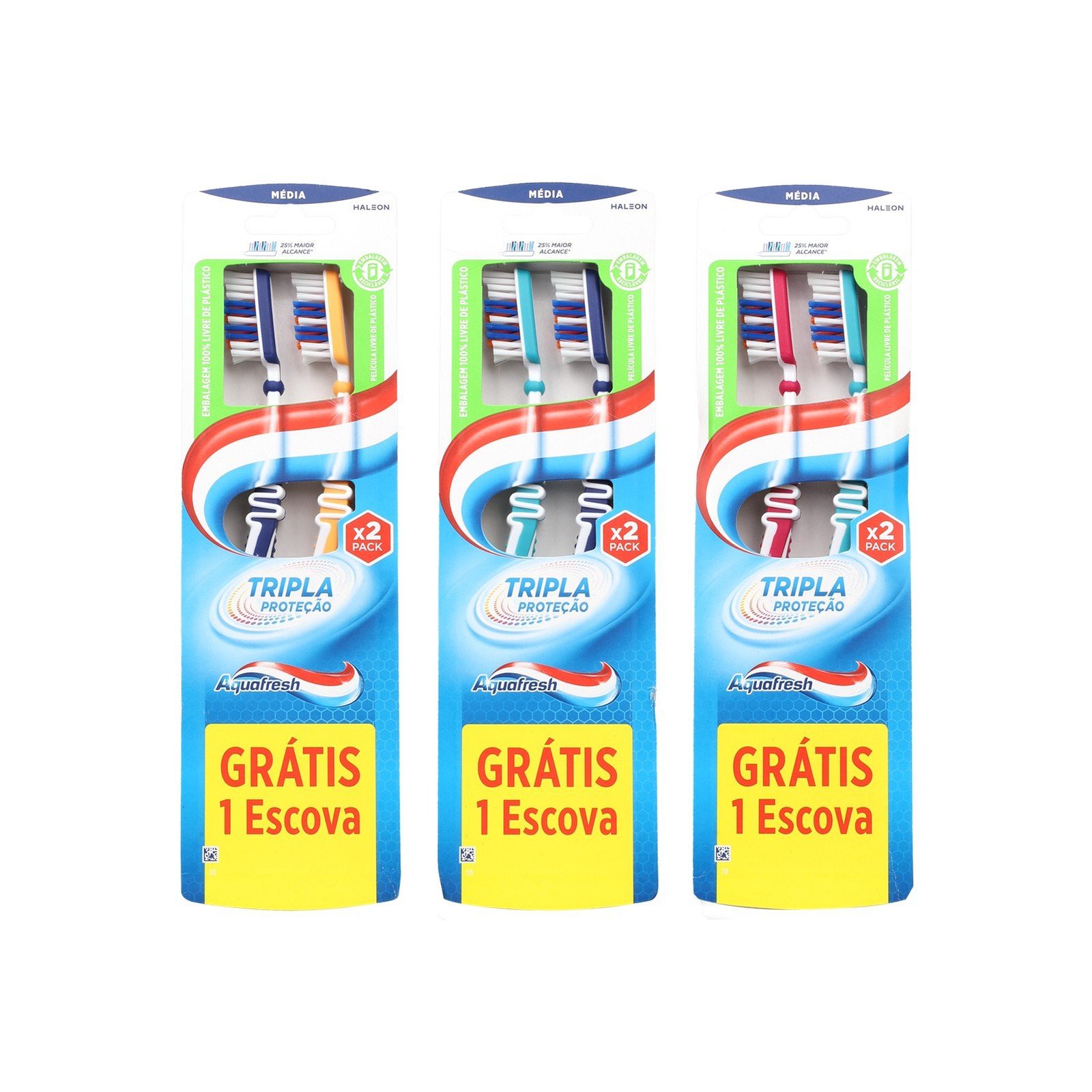 Aquafresh Triple Protection Medium Toothbrush x2 قطر