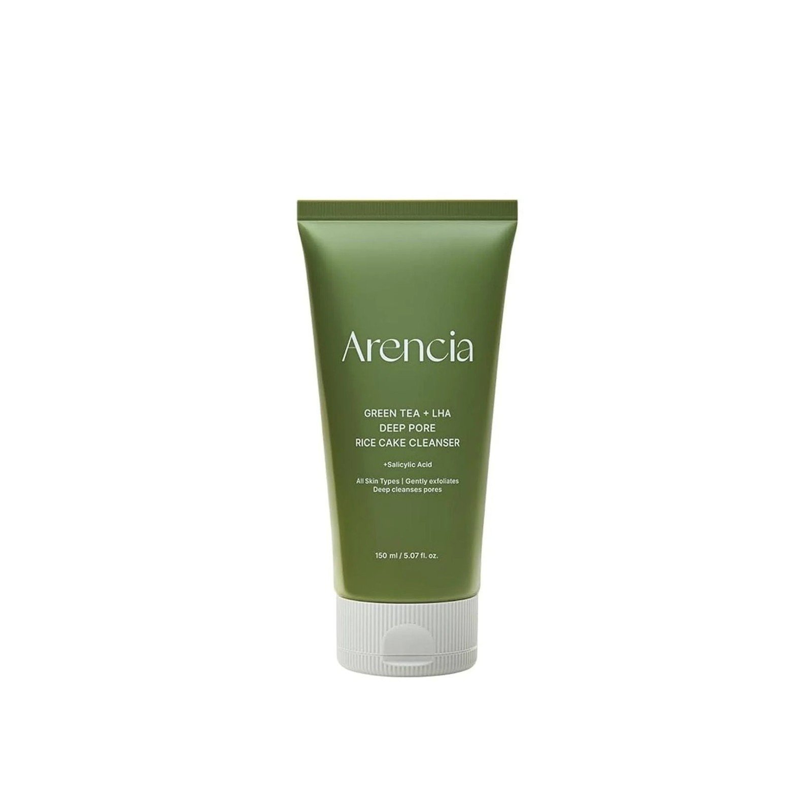 Arencia Green Tea + LHA Deep Pore RIice Cake Cleanser 150g