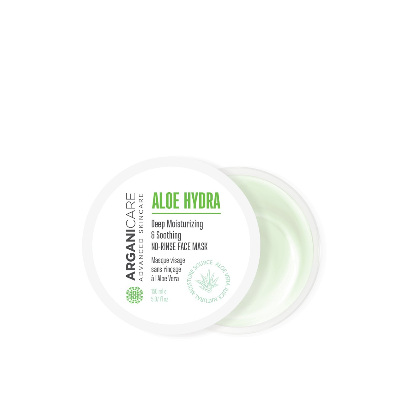 Arganicare Aloe Hydra No-Rinse Face Mask 150ml (5.07 fl oz)