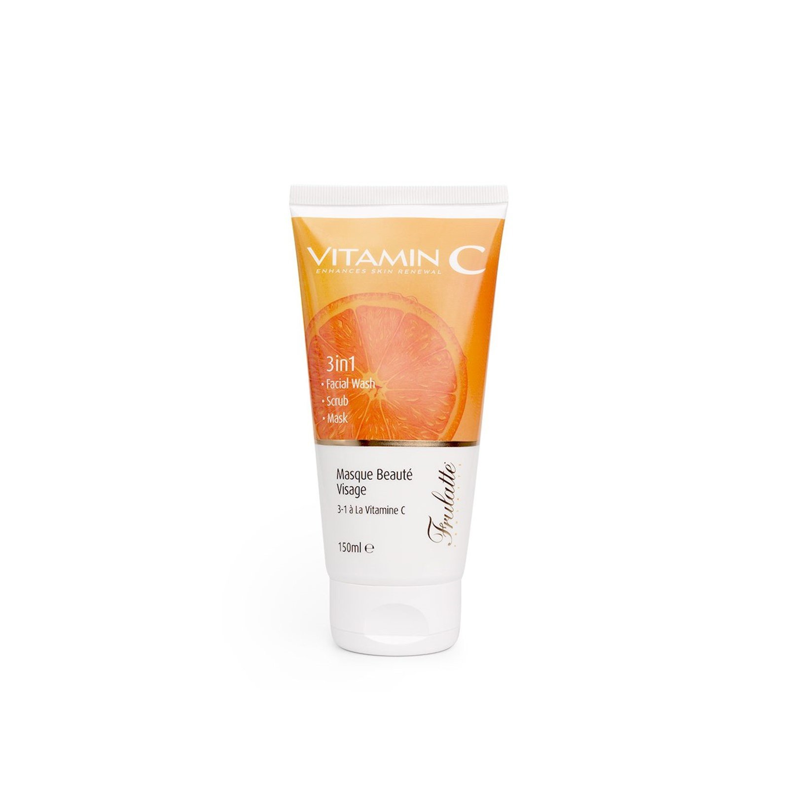 Arganicare Frulatte Vitamin C 3-in-1 Mask Scrub Facial Wash 150ml (5.0 fl oz)