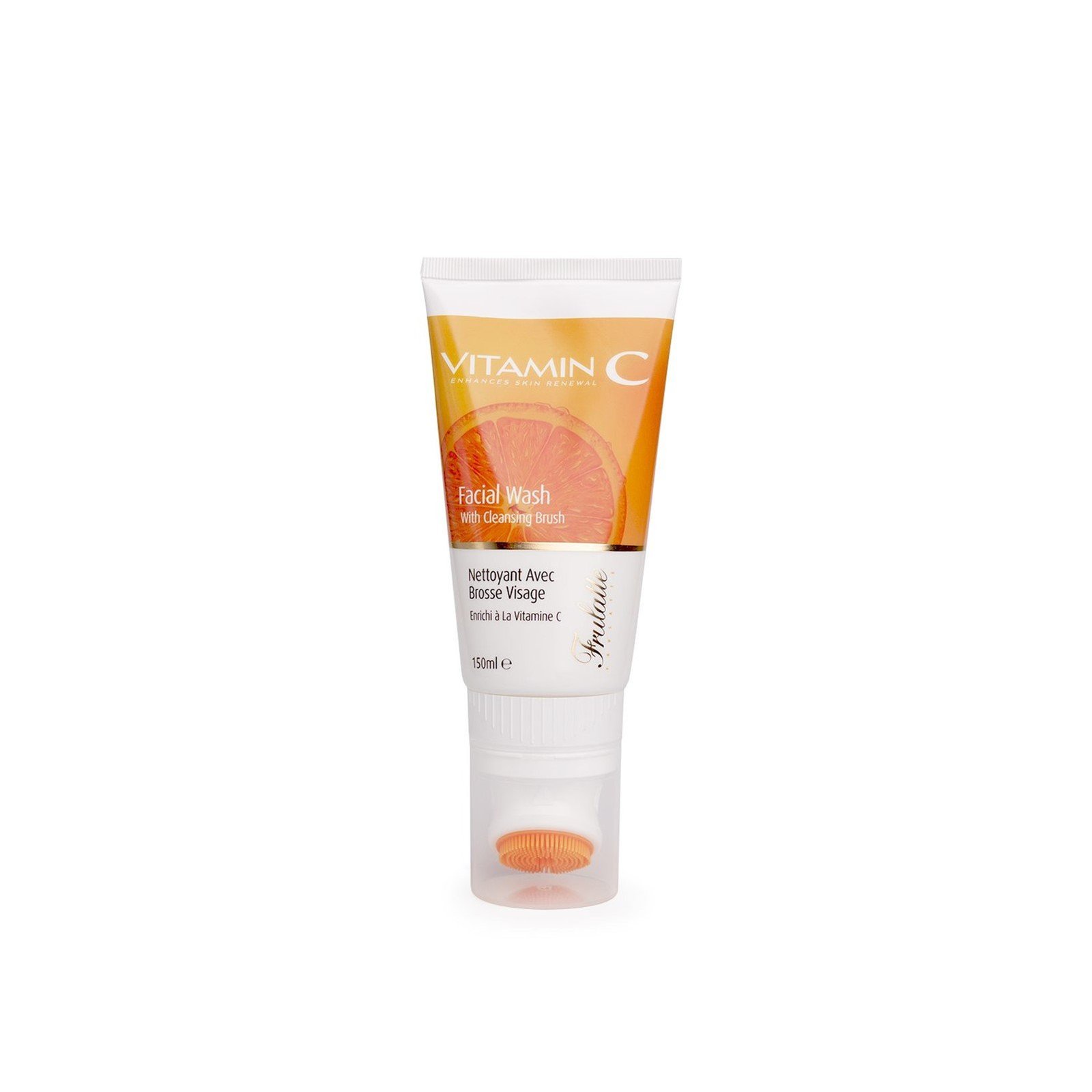 Arganicare Frulatte Vitamin C Facial Wash with Cleansing Brush 150ml (5.0 fl oz)