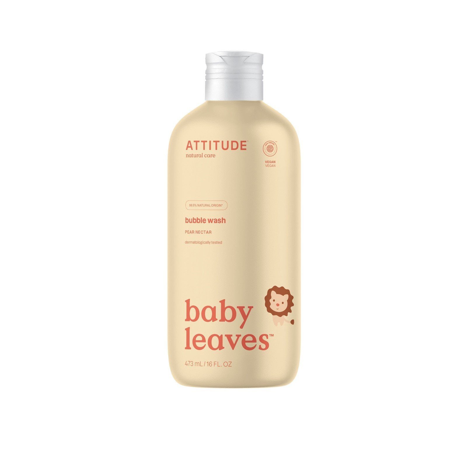 ATTITUDE Baby Leaves Bubble Wash Pear Nectar 473ml