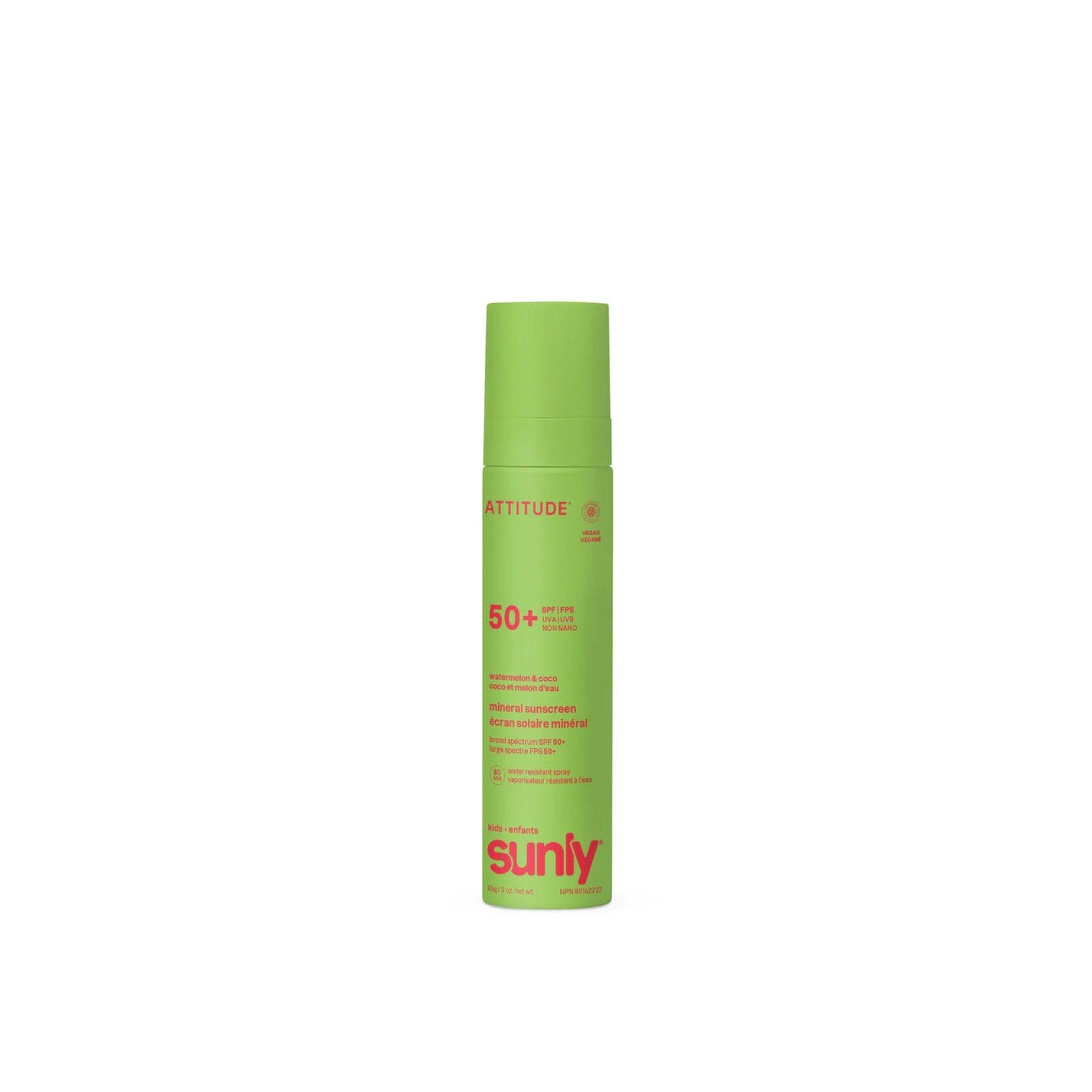 ATTITUDE Kids Sunly Spray Solar Mineral Sandía & Coco SPF50 75ml