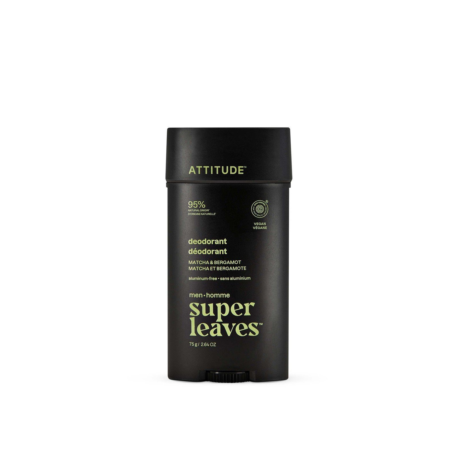 ATTITUDE Super Leaves Men Deodorant Matcha & Bergamot 75g