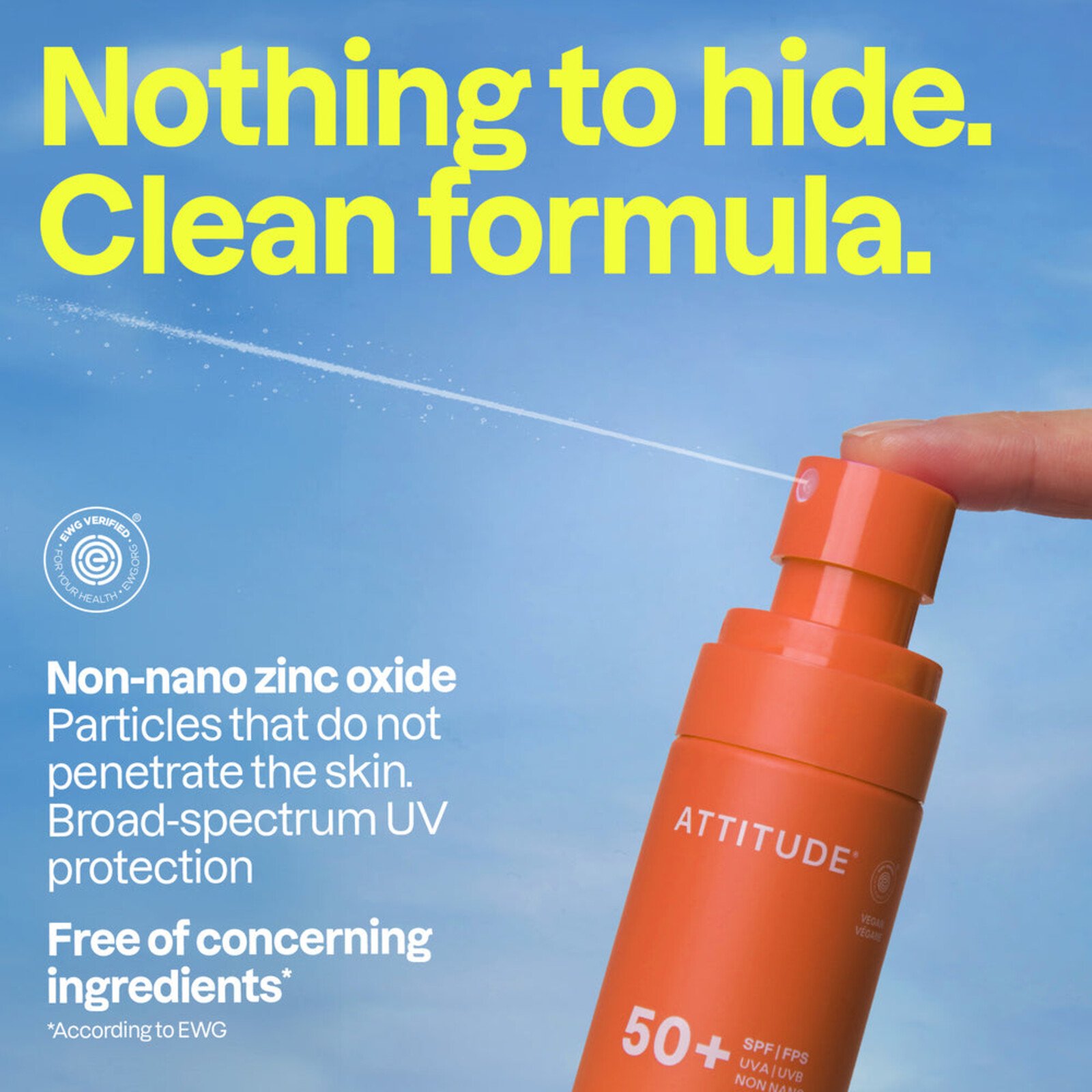 ATTITUDE Sunly Spray Solar Mineral SPF50+ Tropical Coco 75ml