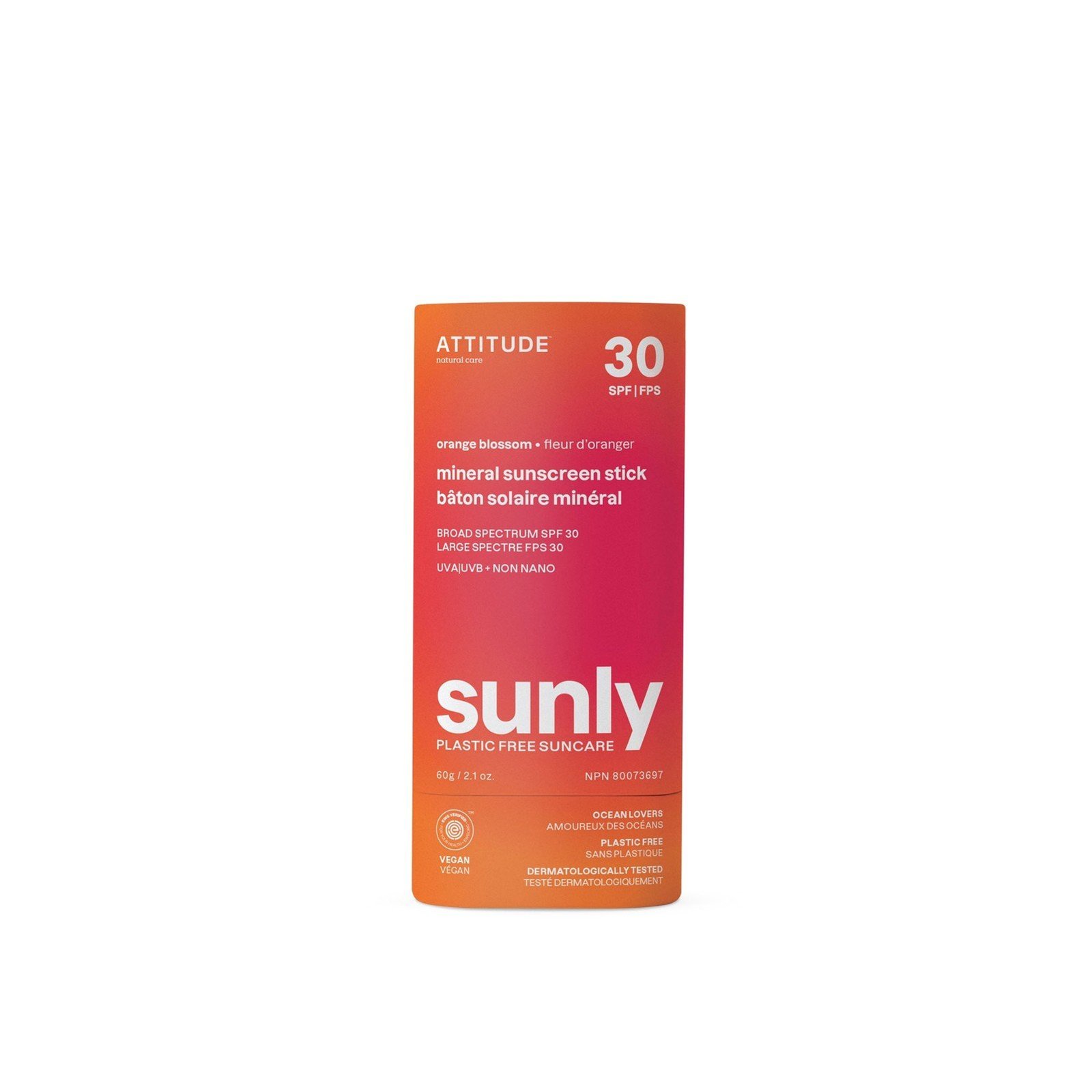 ATTITUDE Sunly Mineral Sunscreen Stick SPF30