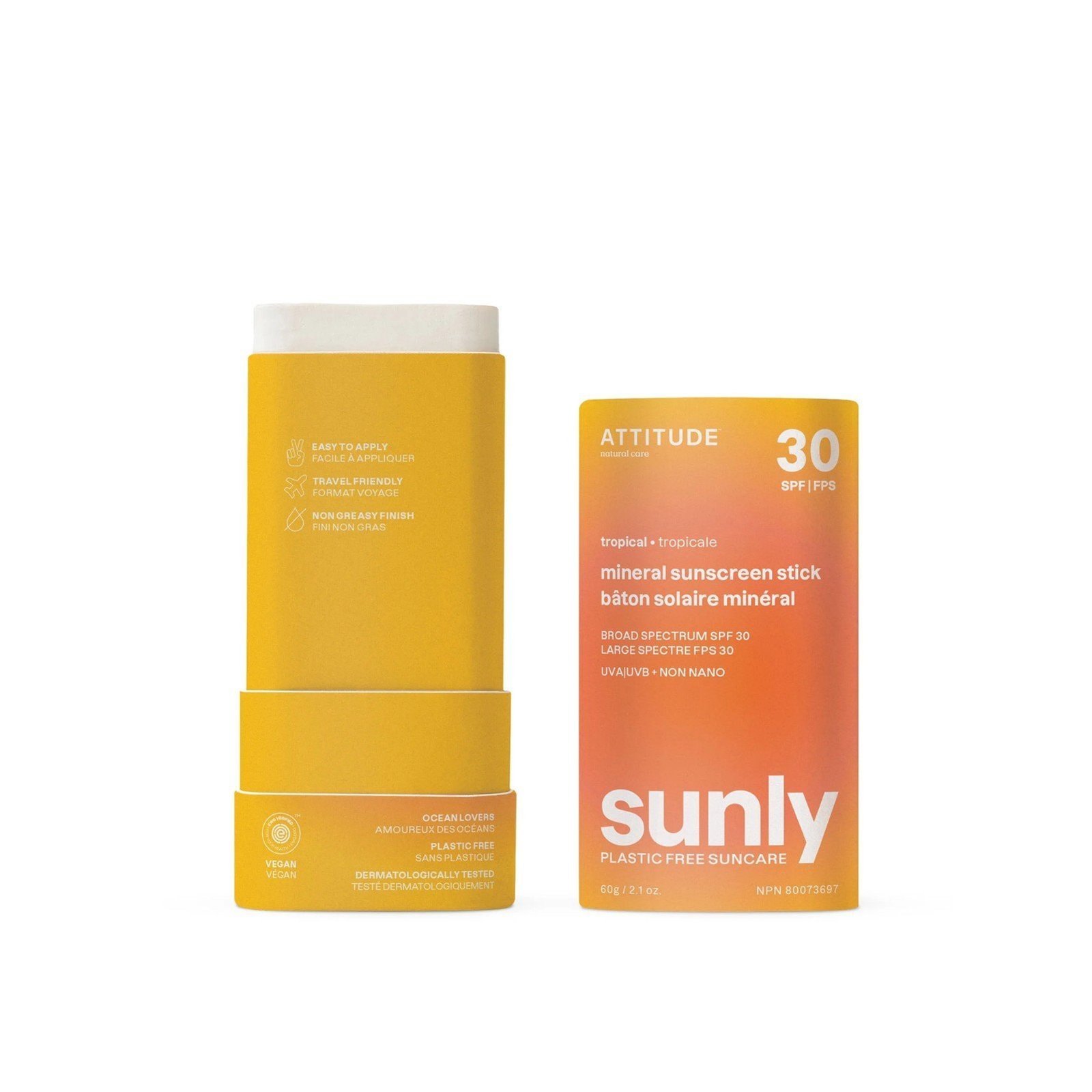 ATTITUDE Sunly Mineral Sunscreen Stick SPF30
