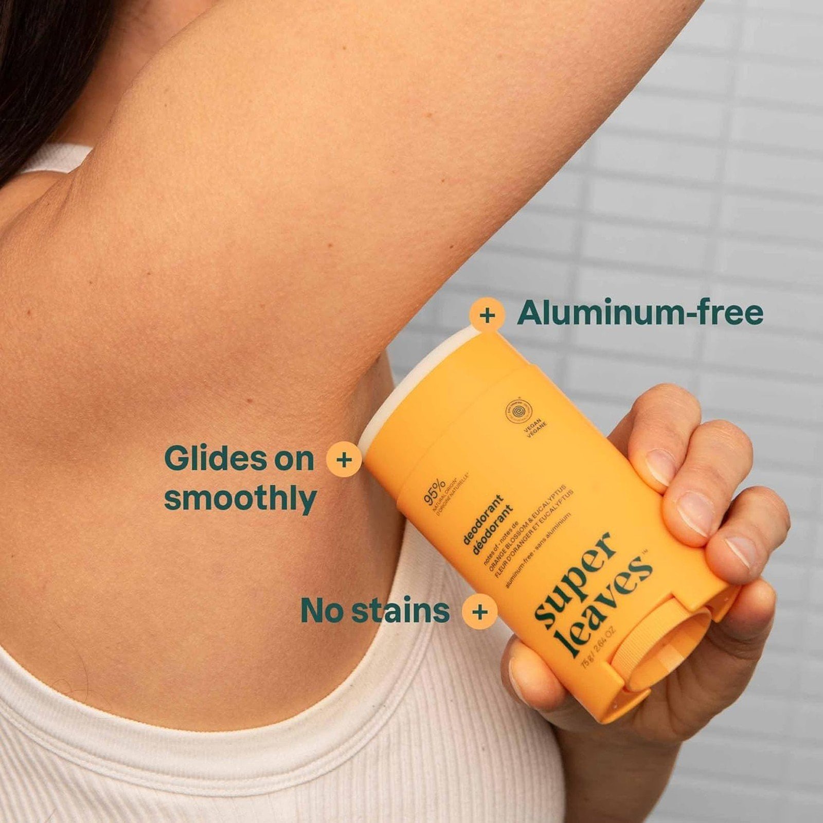 ATTITUDE Super Leaves Deodorant Aluminum-Free Orange Blossom & Eucalyptus 75g (2.64oz)