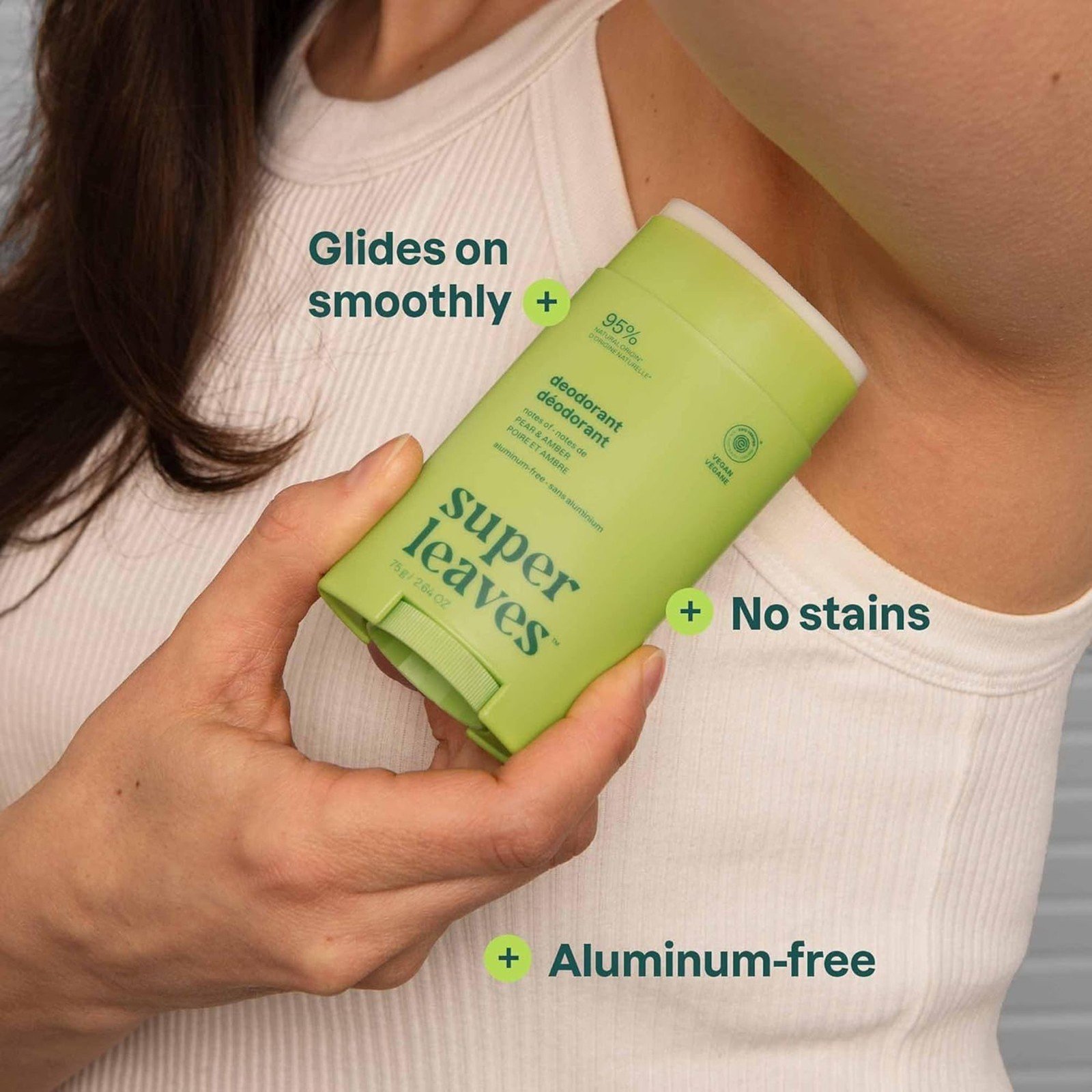 ATTITUDE Super Leaves Deodorant Aluminum-Free Pear & Amber 75g