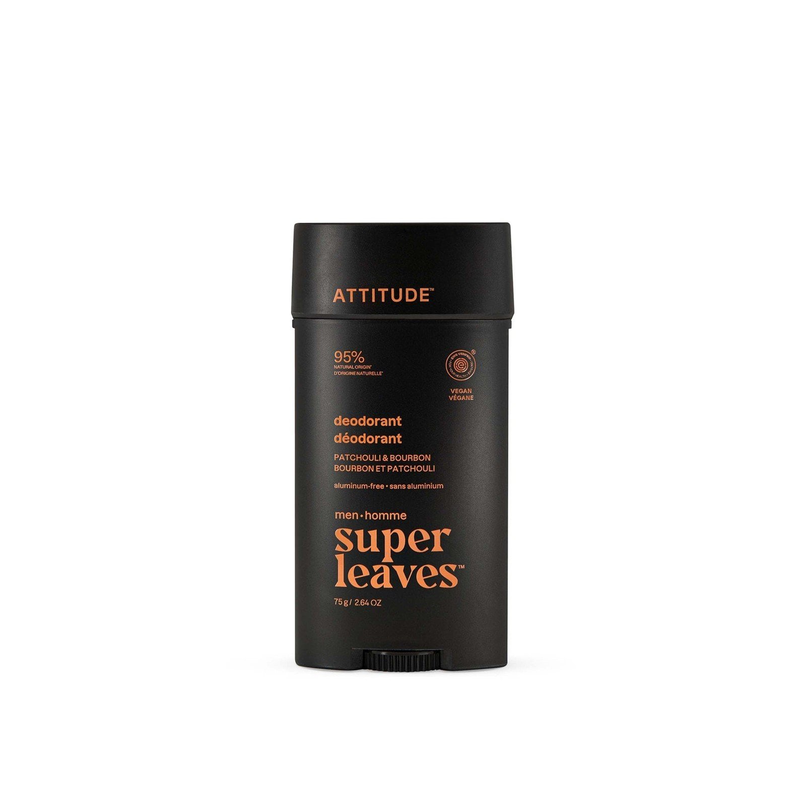 ATTITUDE Super Leaves Men Deodorant Patchouli & Bourbon 75g