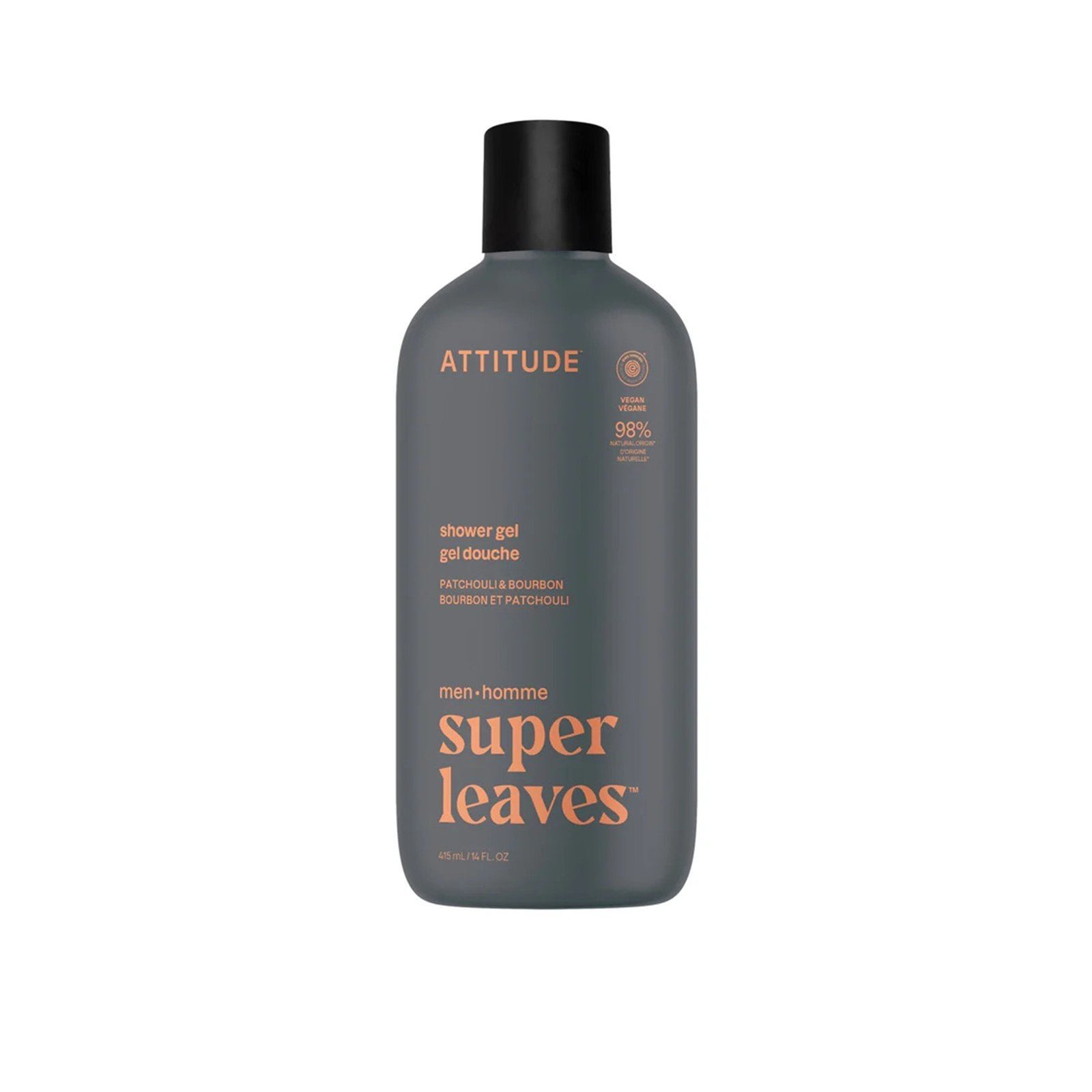 ATTITUDE Super Leaves Men Shower Gel Patchouli & Bourbon 415ml