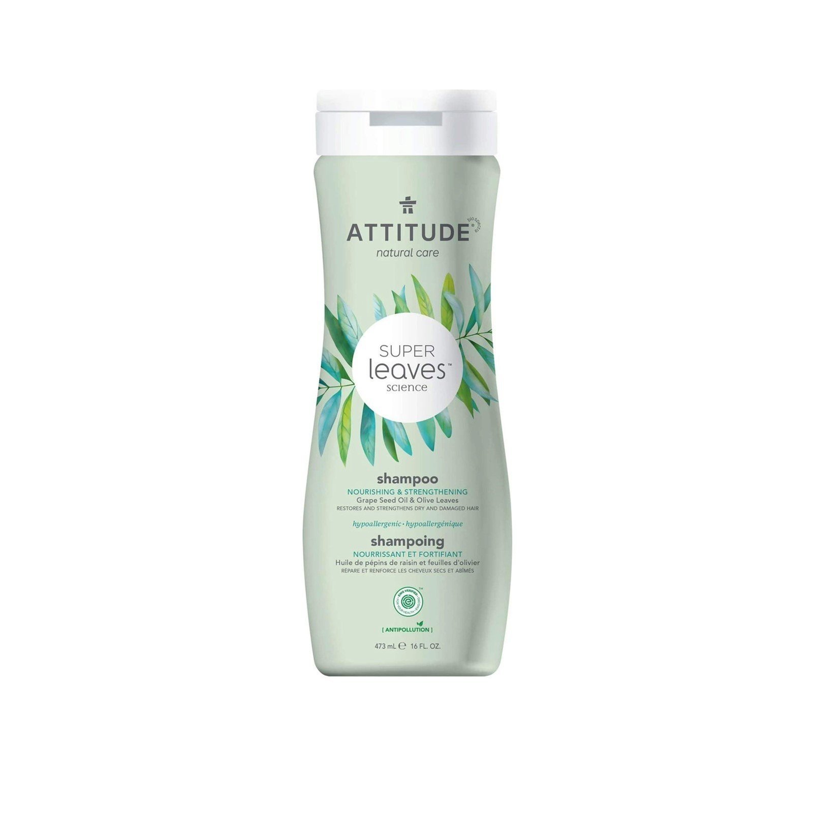 ATTITUDE Super Leaves Science Nourishing & Strengthening Shampoo 473ml (16floz)