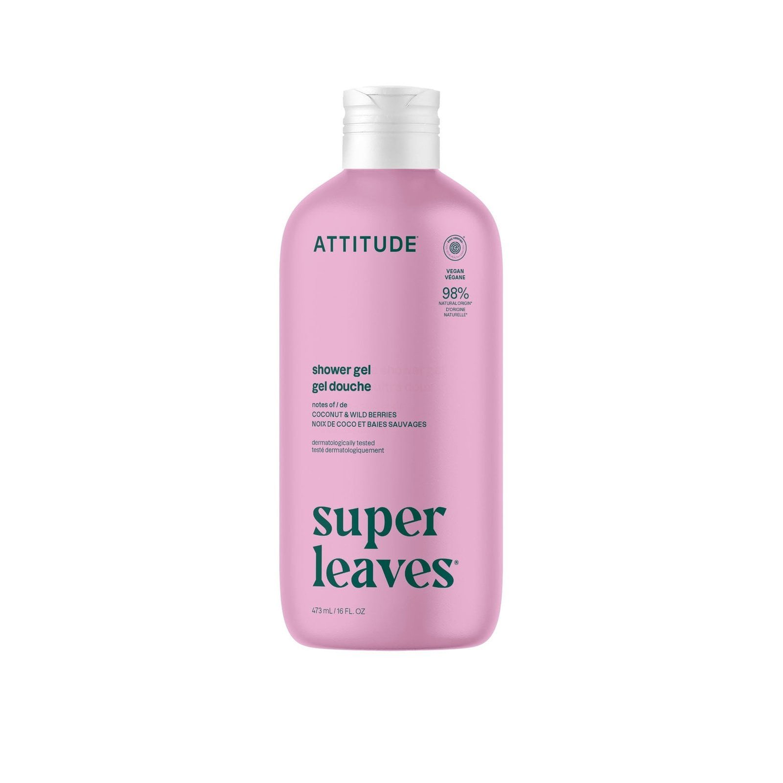 ATTITUDE Super Leaves Shower Gel Coconut & Wild Berries 473ml