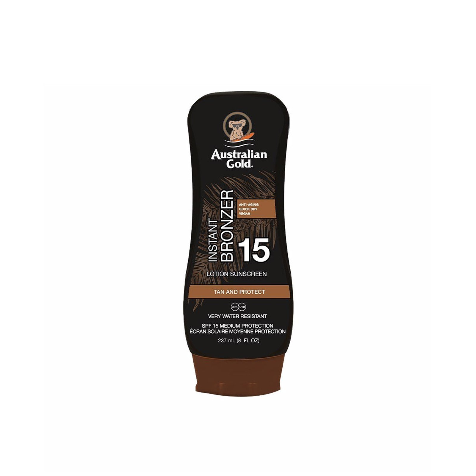 Australian Gold Instant Bronzer Lotion Sunscreen SPF15 237ml (8floz)