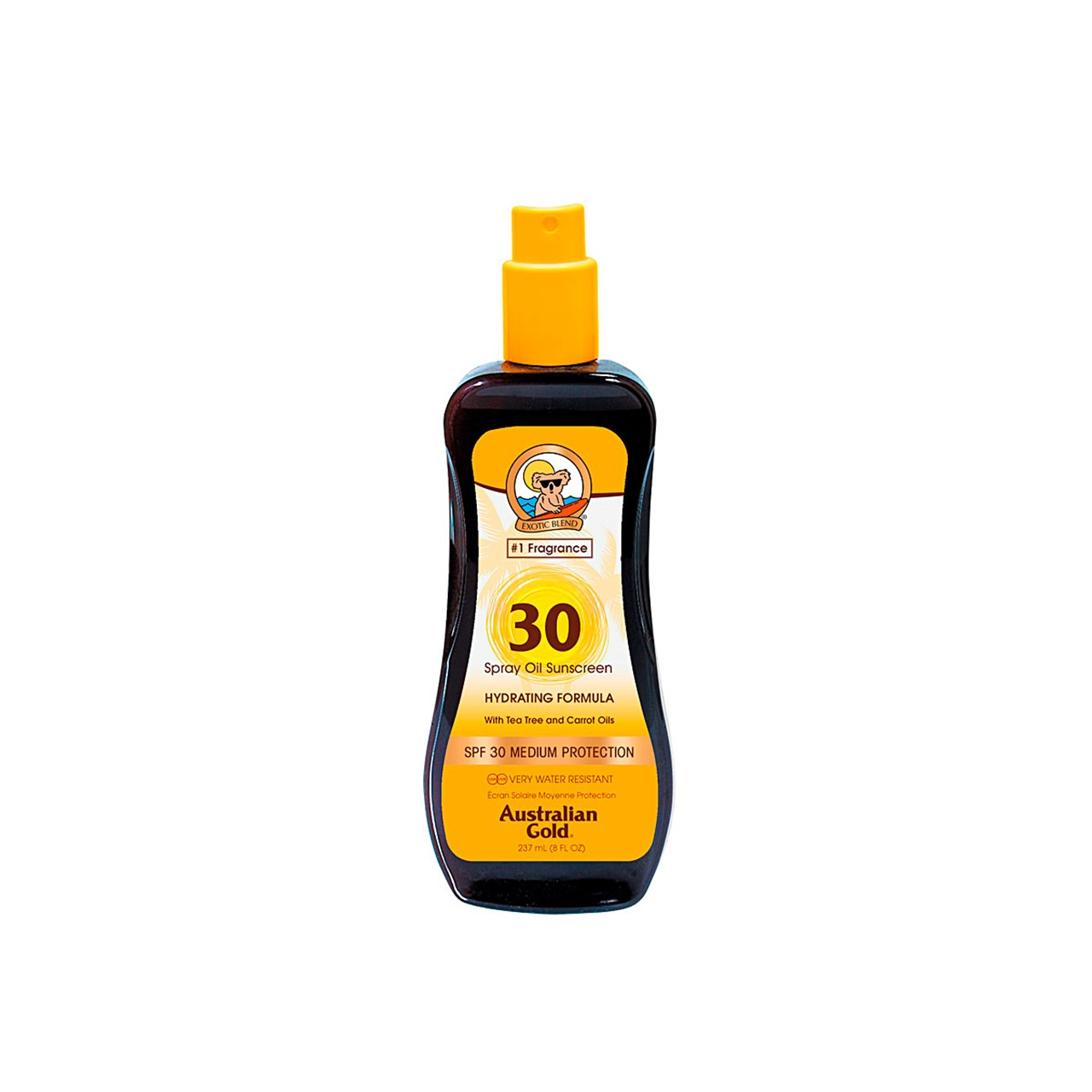 Australian Gold Spray Oil Sunscreen Hydrating Formula SPF30 237ml