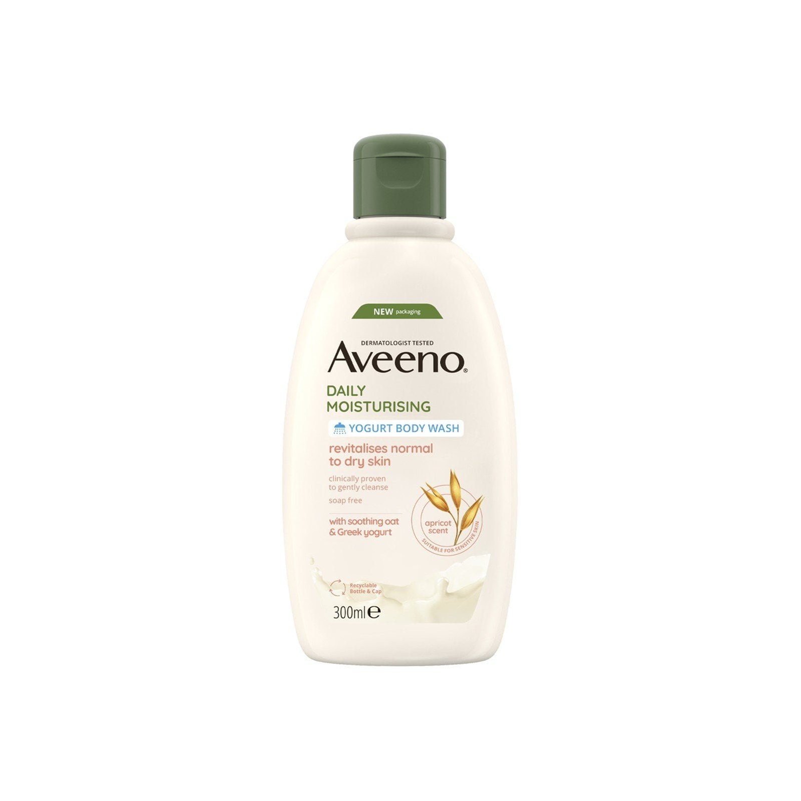 Aveeno Daily Moisturizing Yogurt Body Wash Apricot Scent 300ml