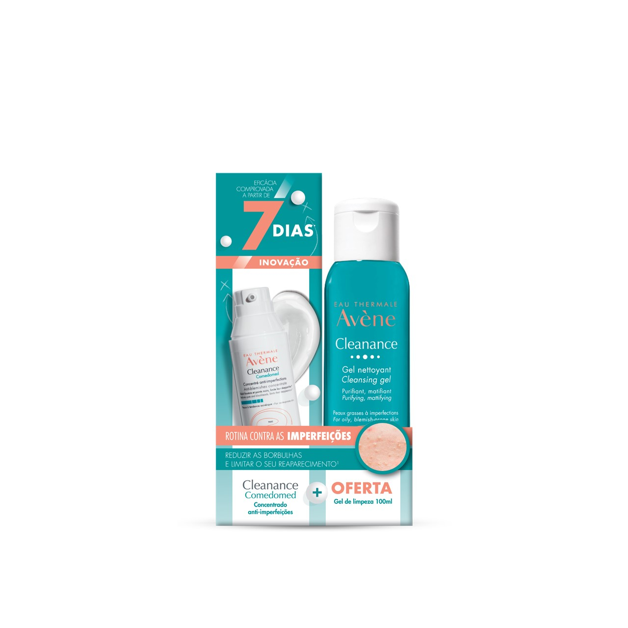 Avène Cleanance Comedomed Concentrate 30ml + Cleansing Gel 100ml
