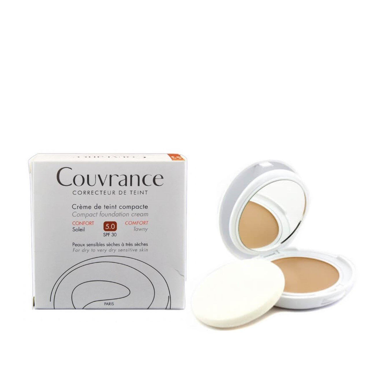 Avène Couvrance Compact Comfort Cream Foundation 5.0 Tan 10g (0.35oz)