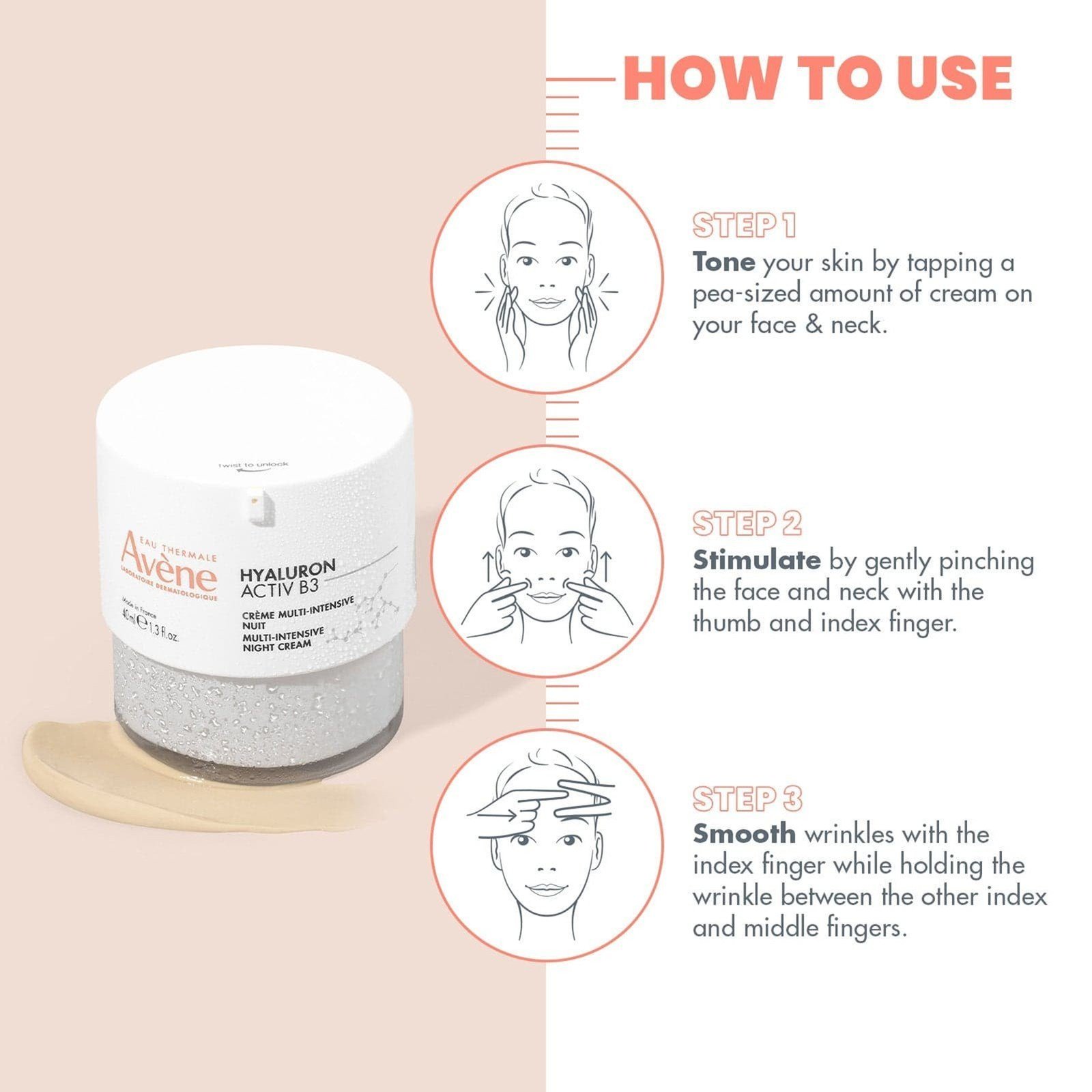Avène Hyaluron Activ B3 Multi-intensive Night Cream 40ml
