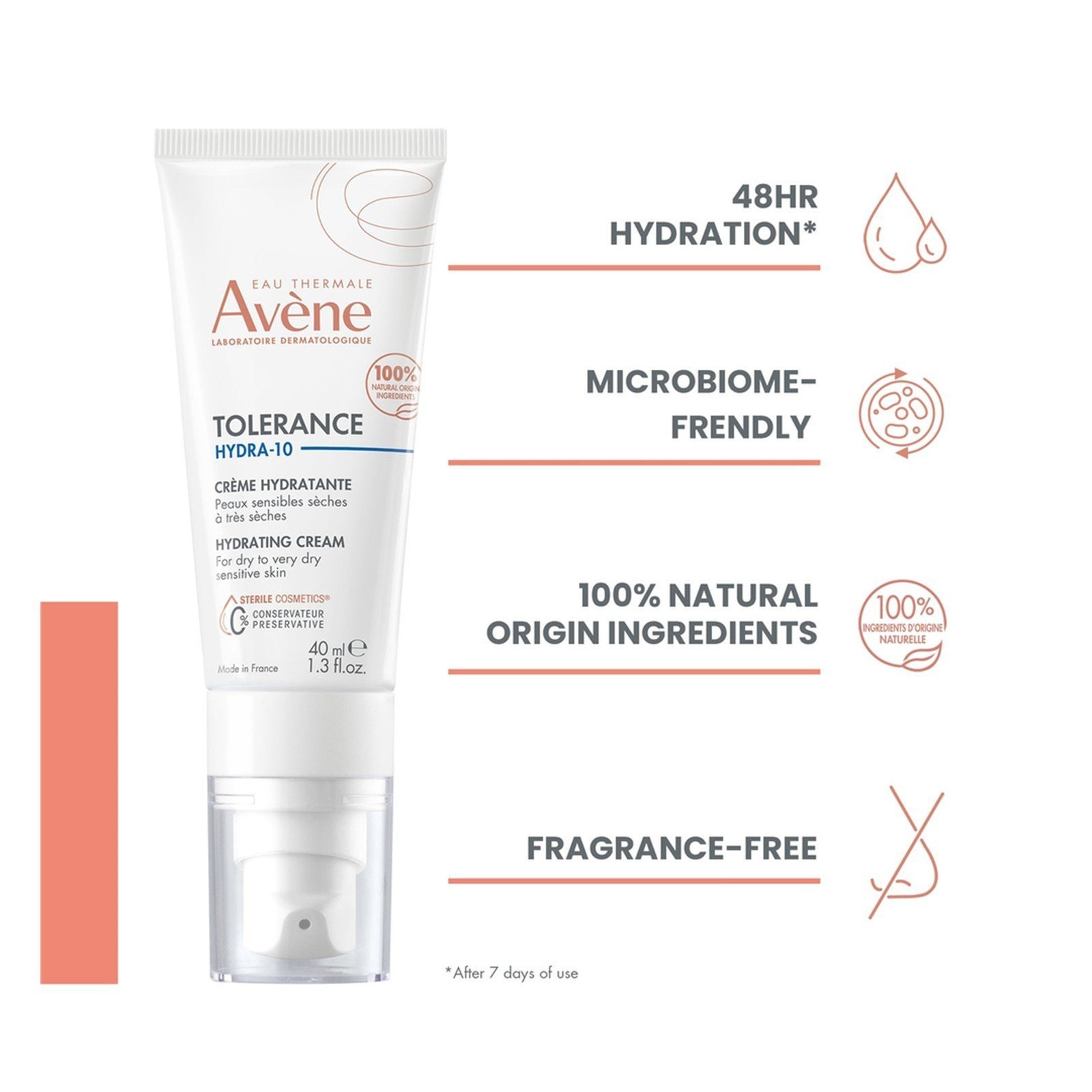 Avène Tolérance Hydra-10 Hydrating Cream 40ml