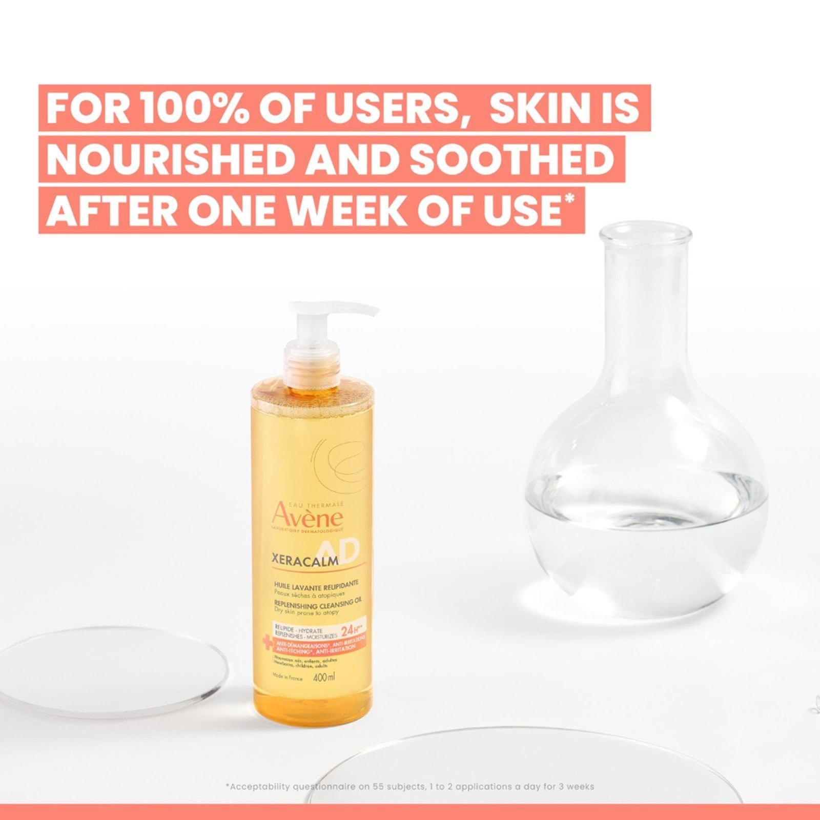 Avène XeraCalm A.D Replenishing Cleansing Oil 1L