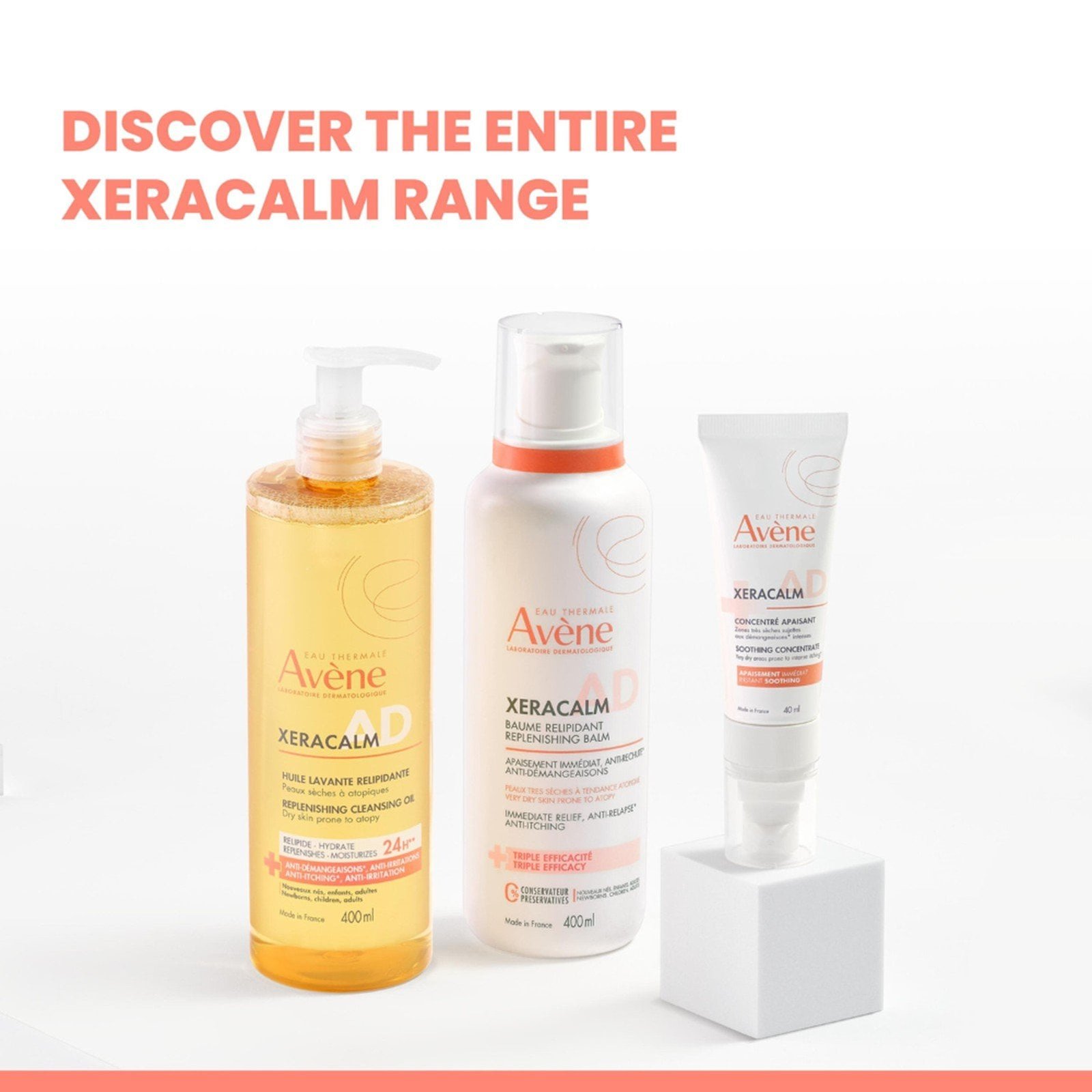 Avène XeraCalm A.D Replenishing Cleansing Oil 1L