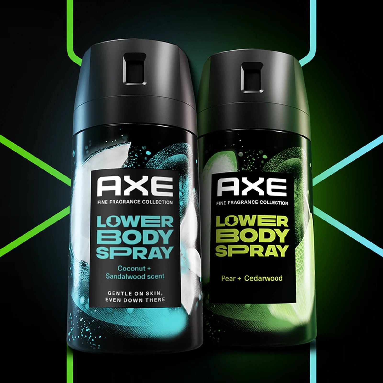 Axe Deodorantspray til underkroppen med duft af kokos og sandeltræ, 100 ml