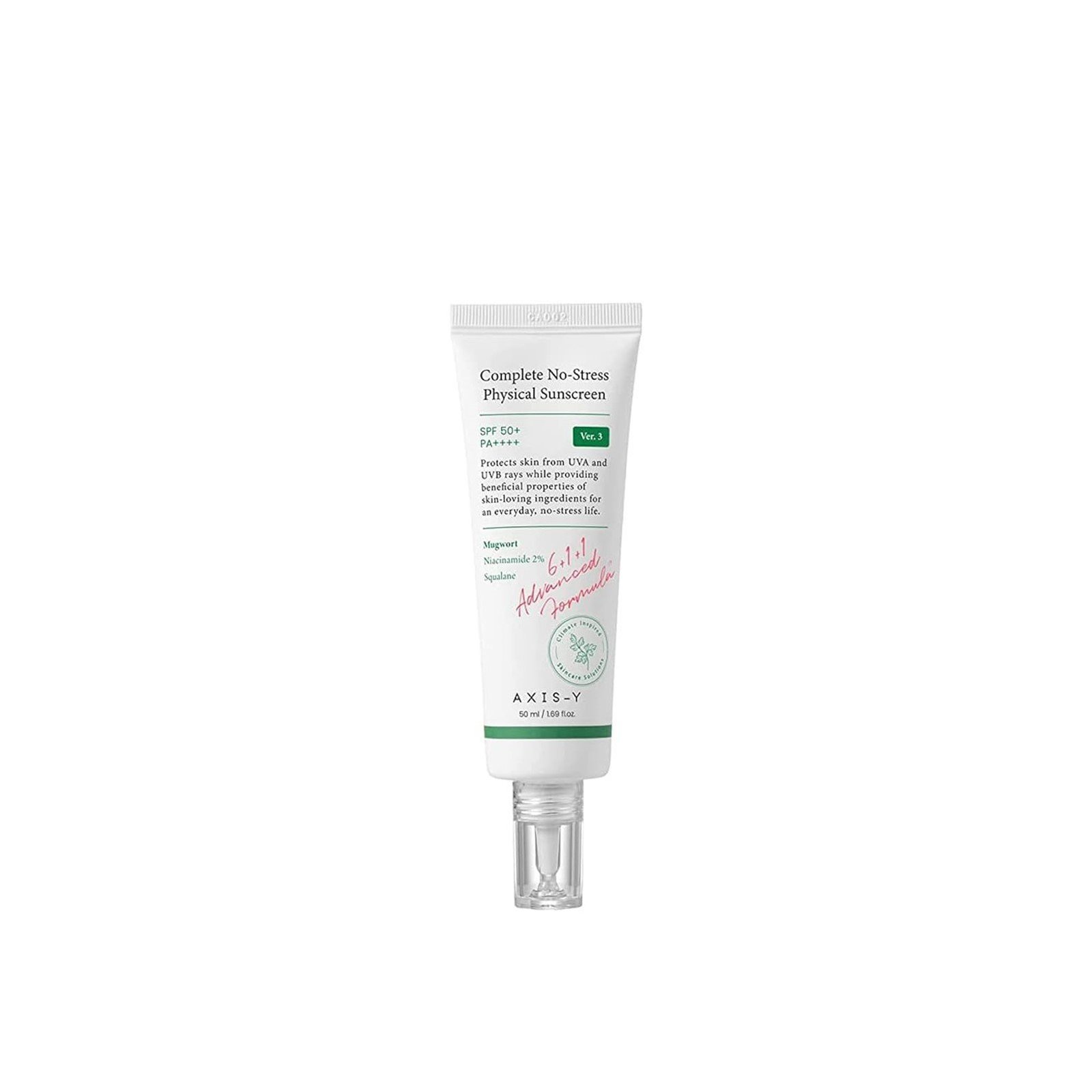 AXIS-Y Complete No-Stress Physical Sunscreen SPF50+ 50ml