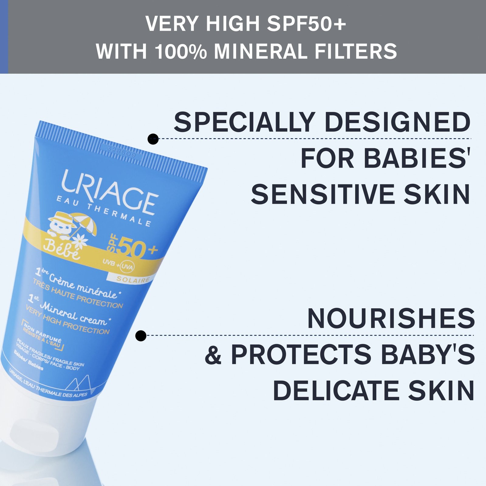 Uriage Baby 1st Mineral Cream SPF50+ 50ml