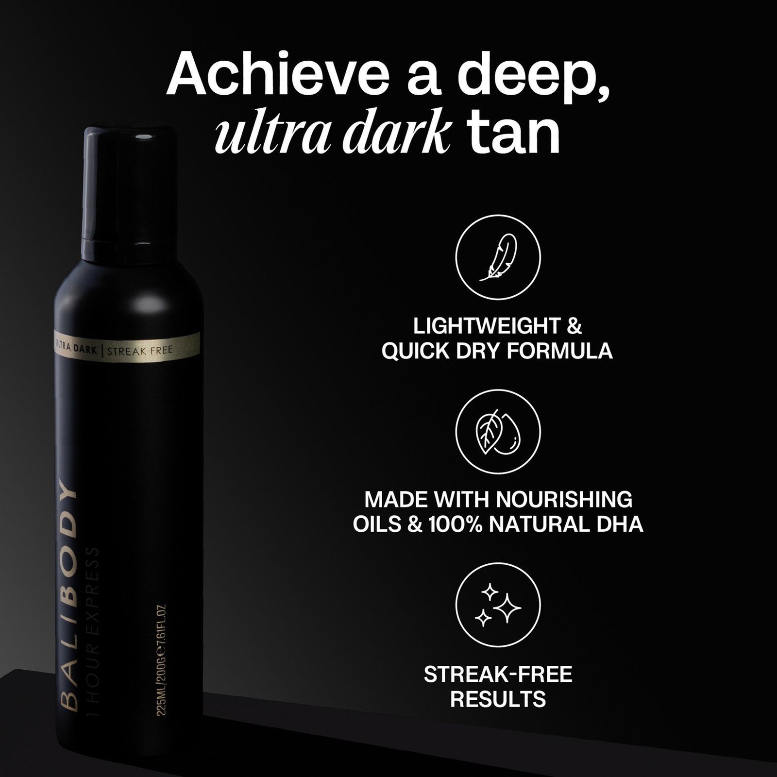 Bali Body 1 Hour Express Tan Ultra Dark 225ml