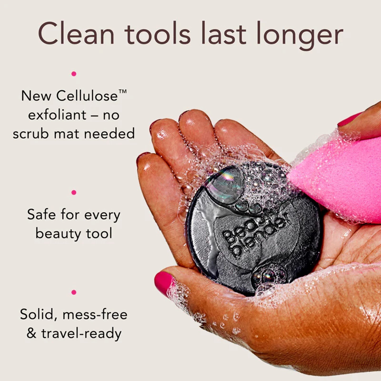 beautyblender Tool Scrub Charcoal Extra Strength Exfoliating Solid Soap 28.3g