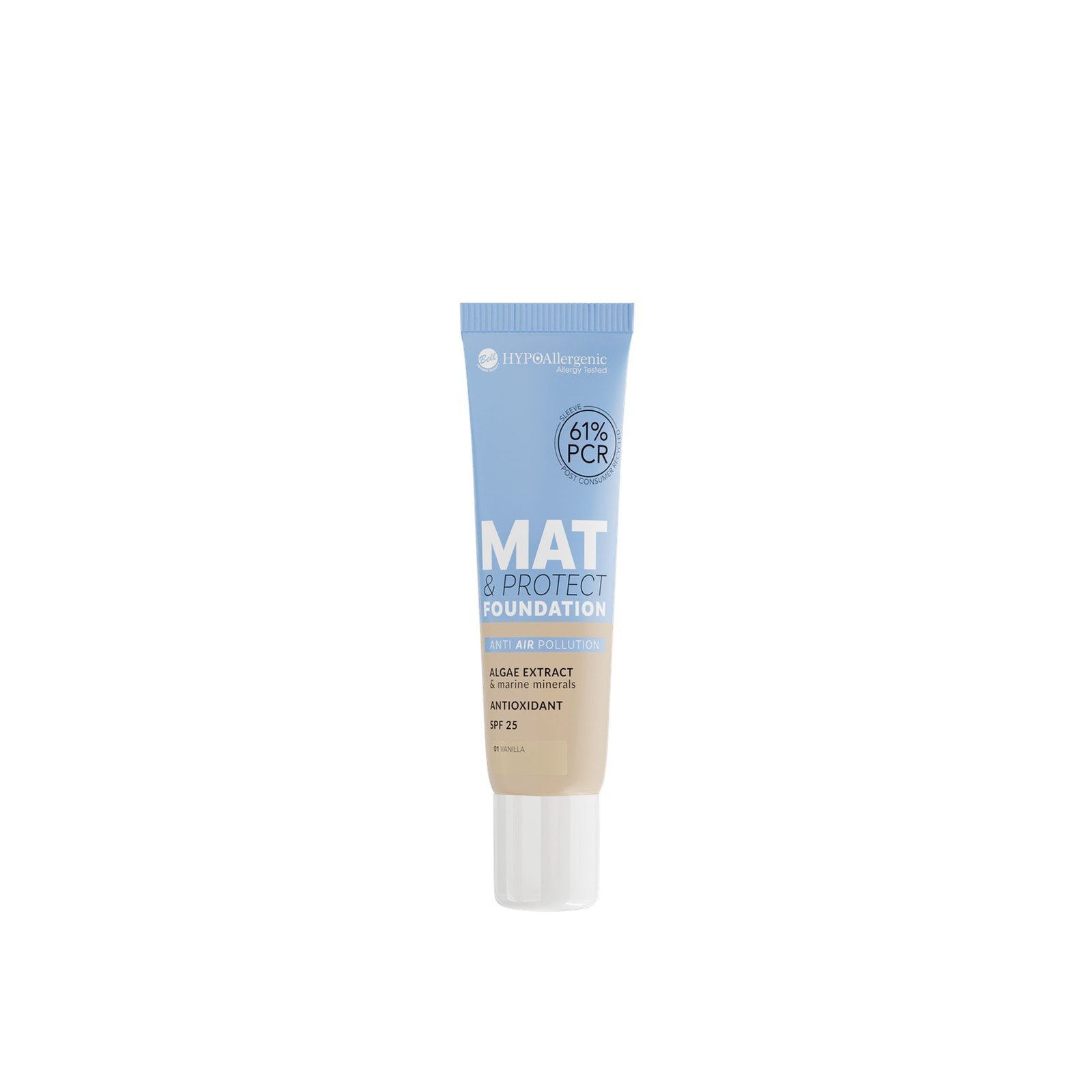 Bell HYPOAllergenic Mat & Protect Foundation SPF25 01 Vanilla 30g