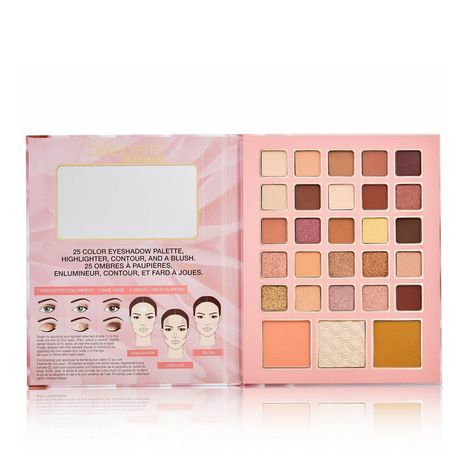 Bellapierre Cosmetics Eye and Face Book Palette Satin Rose