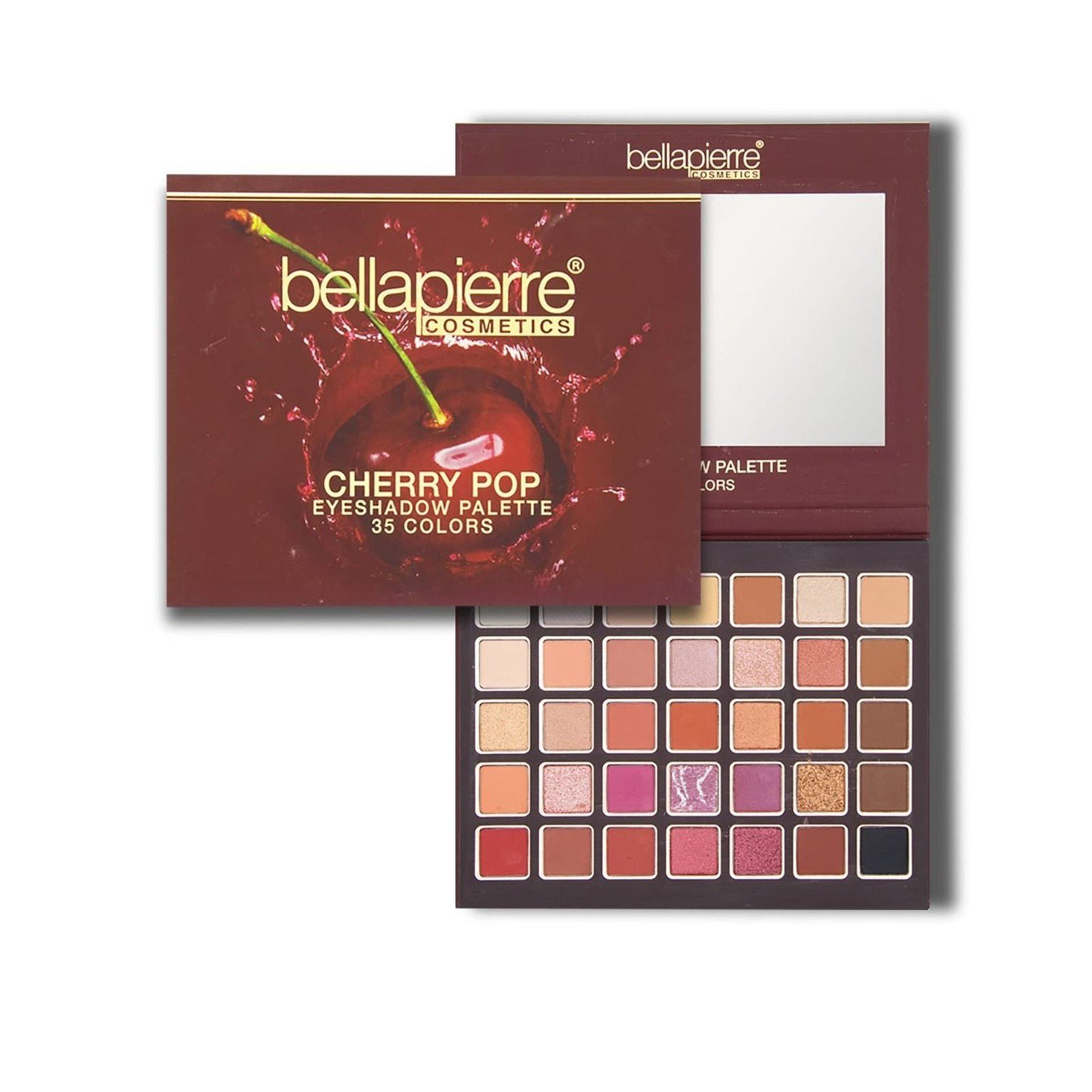 Bellapierre Cosmetics Eyeshadow Palette 35 Colors Cherry Pop
