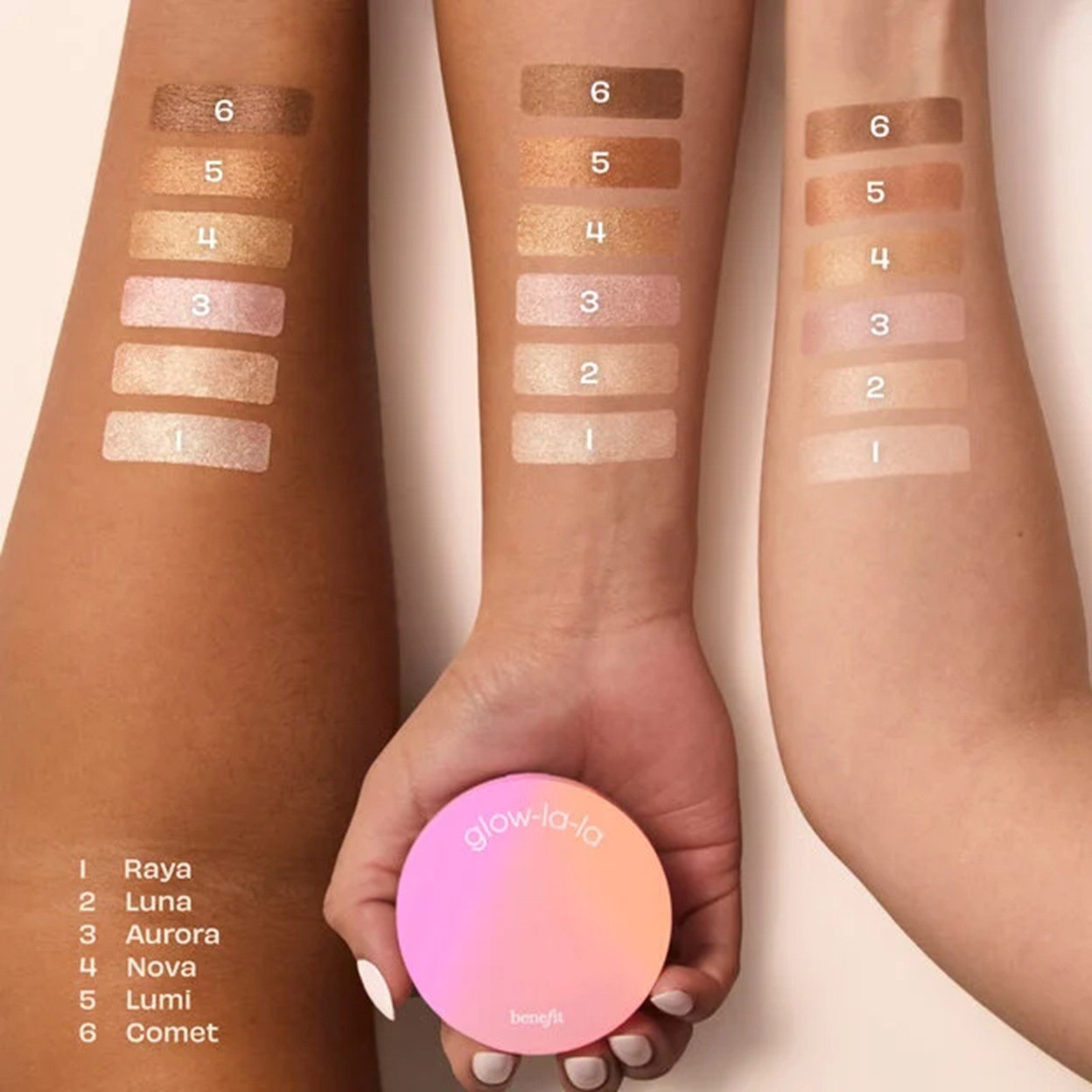 benefit Glow-la-la Velvet Gleam Highlighter Aurora 3g