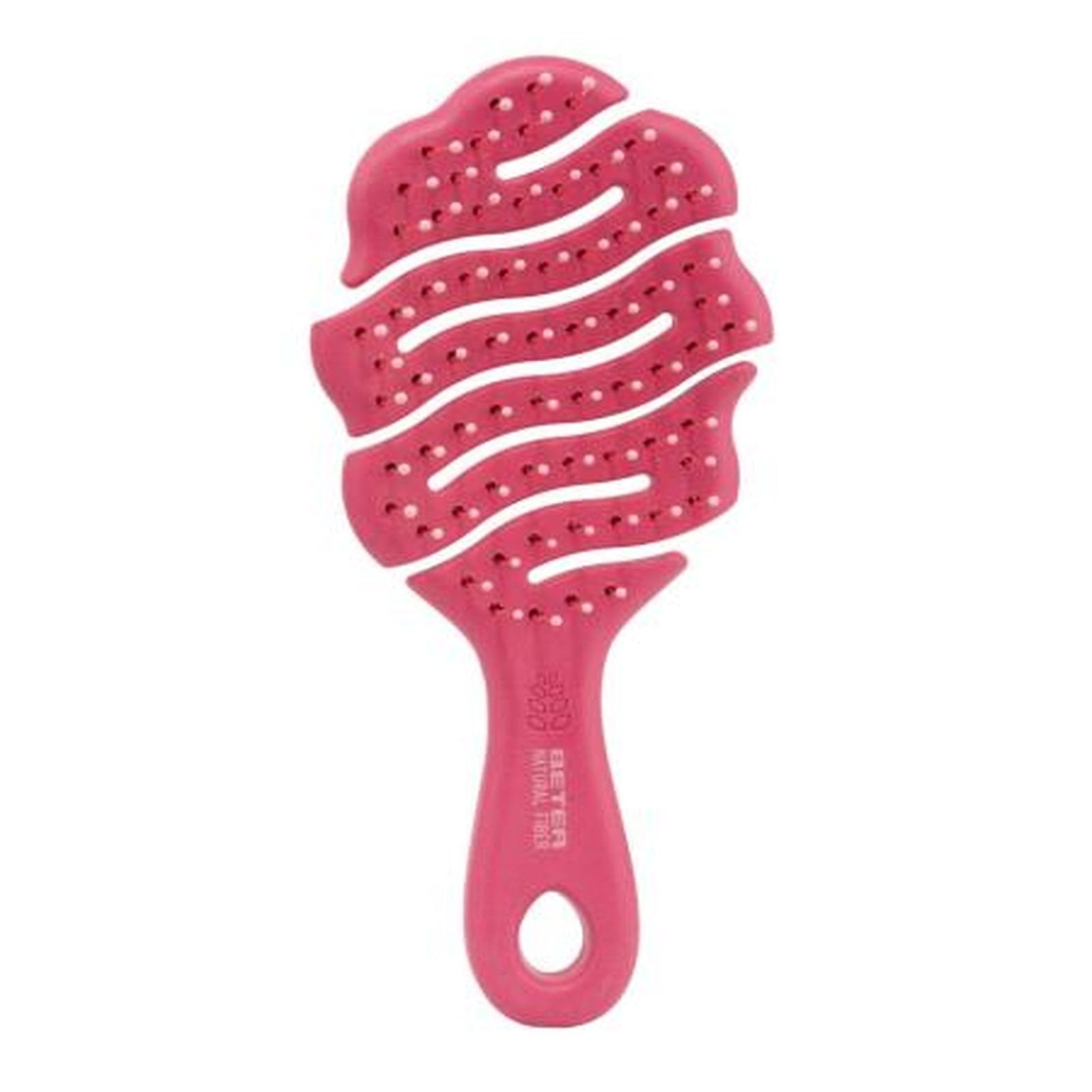 Beter Natural Fiber 180º Flex Hairbrush XS Fuchsia/Pale Pink x1