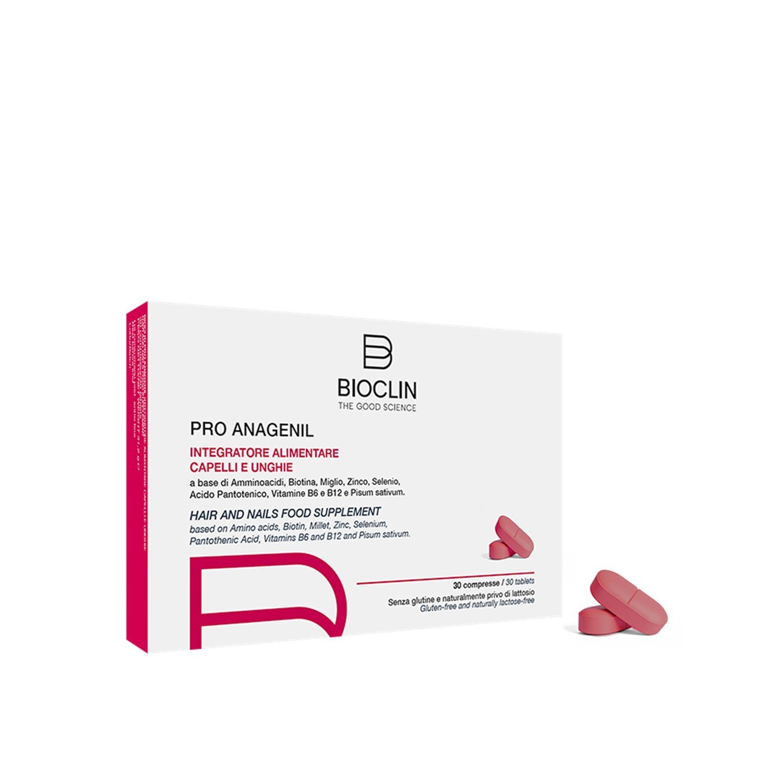 Bioclin Pro Anagenil Complemento Alimenticio Cabello y Uñas x30