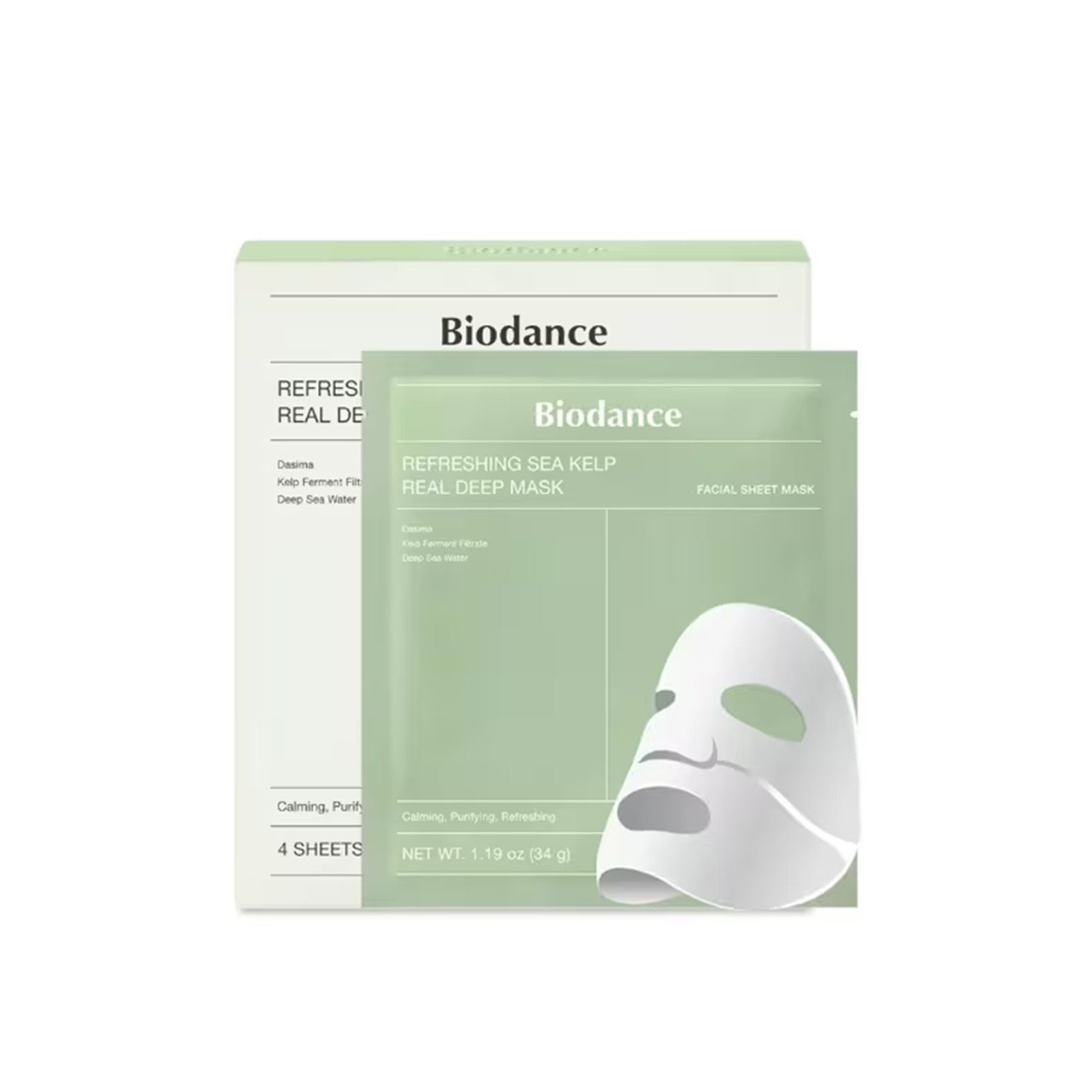 Biodance Refreshing Sea Kelp Real Deep Mask x4