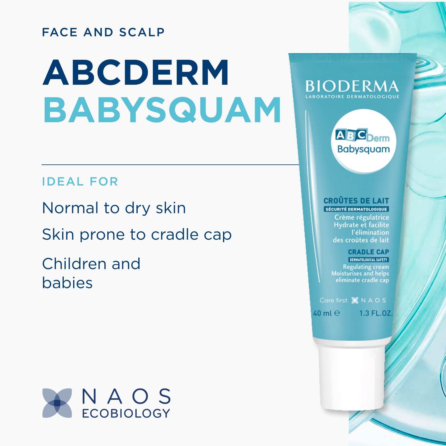Bioderma ABCDerm Babysquam Crema Queratorreguladora Costra Láctea 40ml