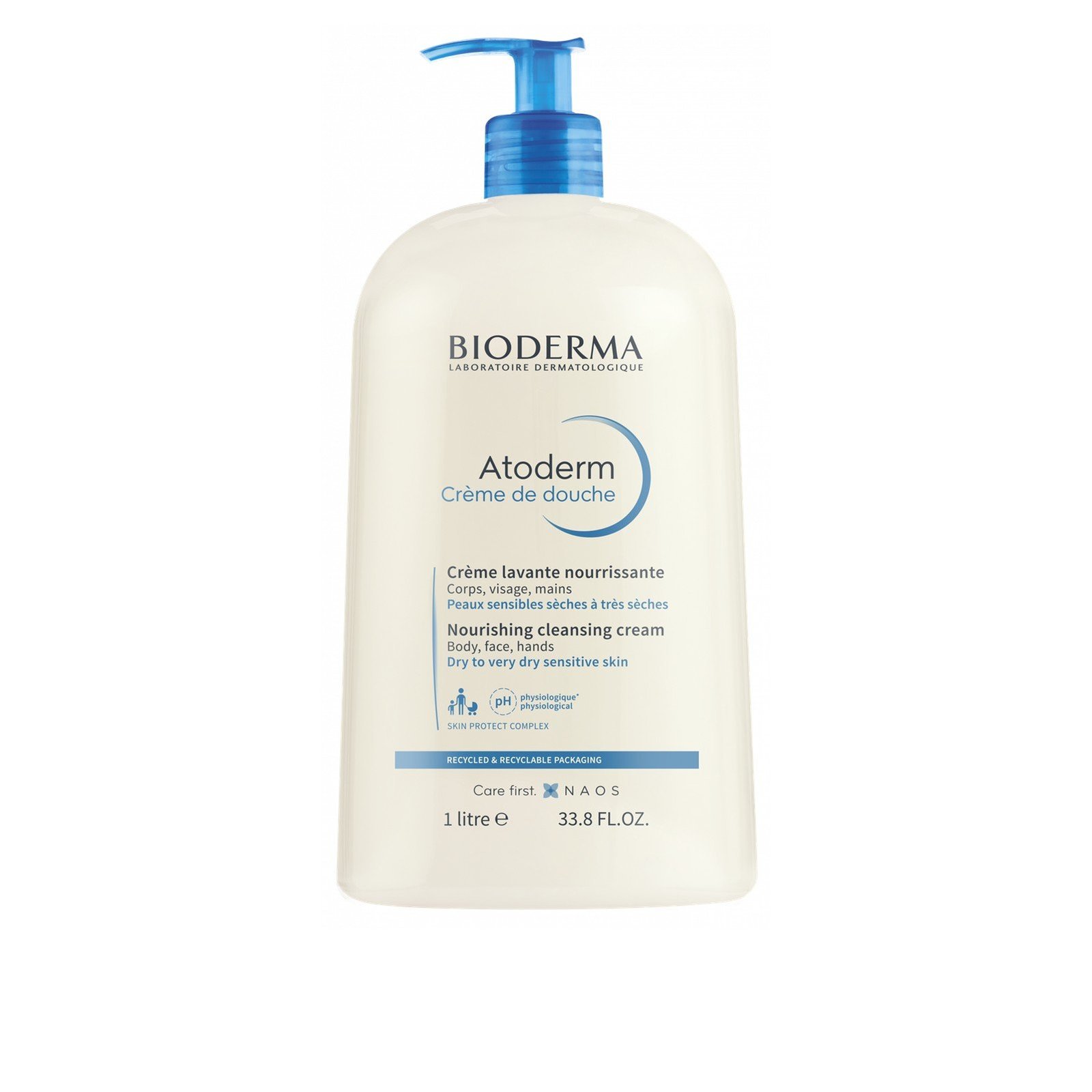Bioderma Atoderm Crème de Douche Nourishing Cleansing Cream 1L