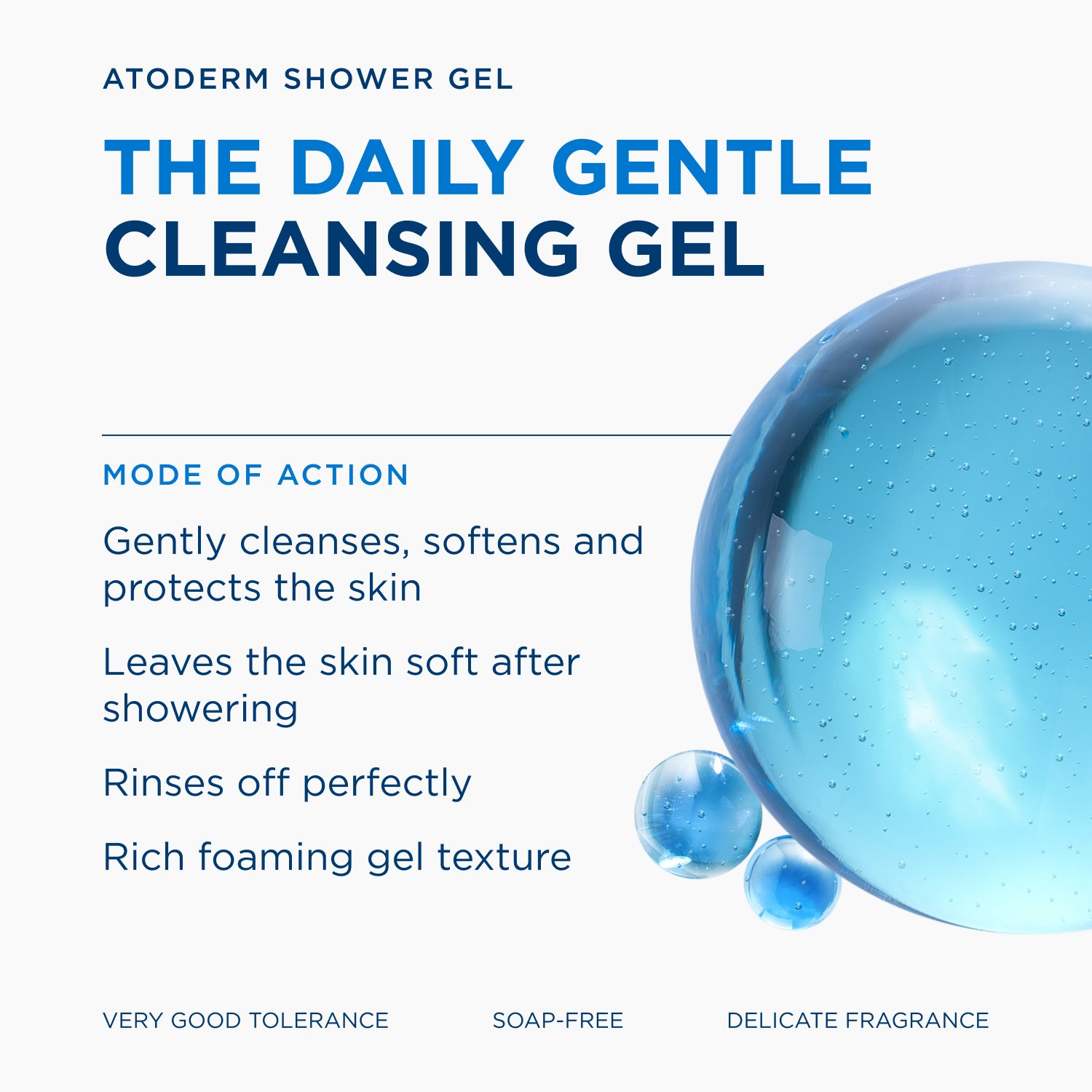 Bioderma Atoderm Gel Douche Gentle Cleansing Gel Eco-Refill 1L